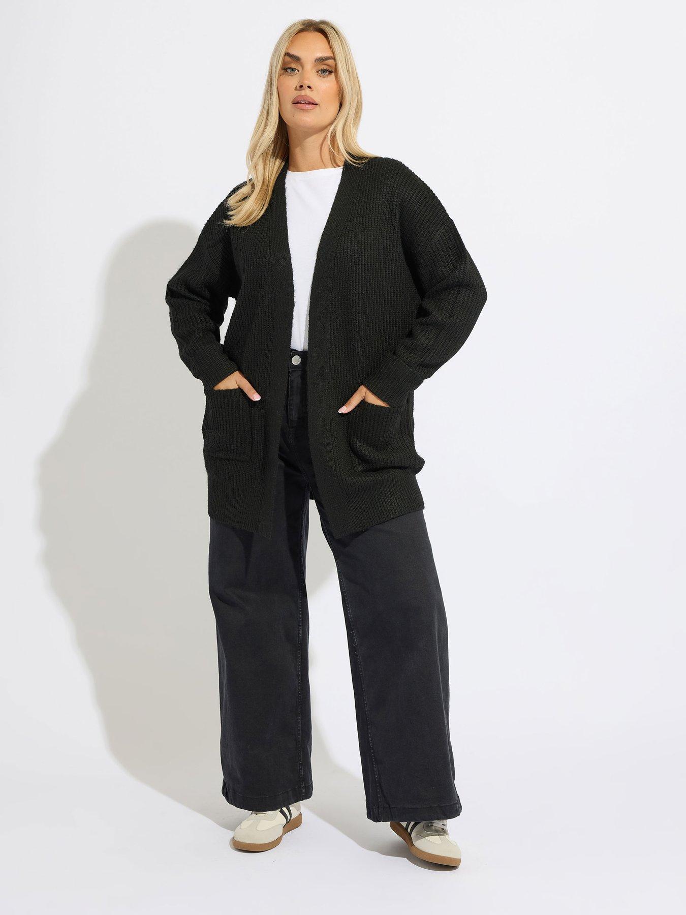 Image 3 of 4 of Yours Curve Soft Touch Cardigan&nbsp;- Black