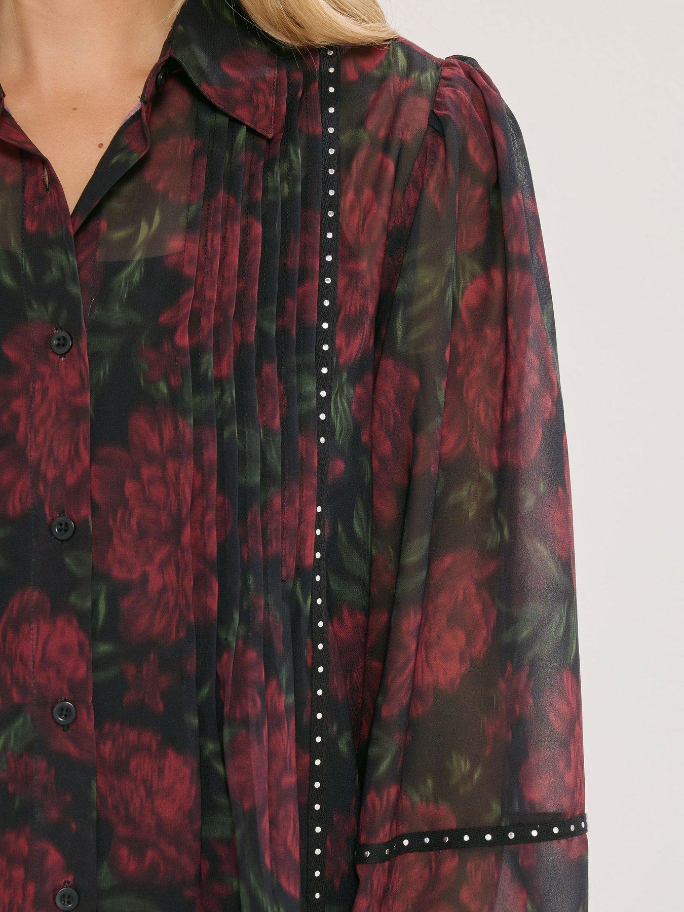 long-tall-sally-blurred-pintuck-blouse-blackoutfit