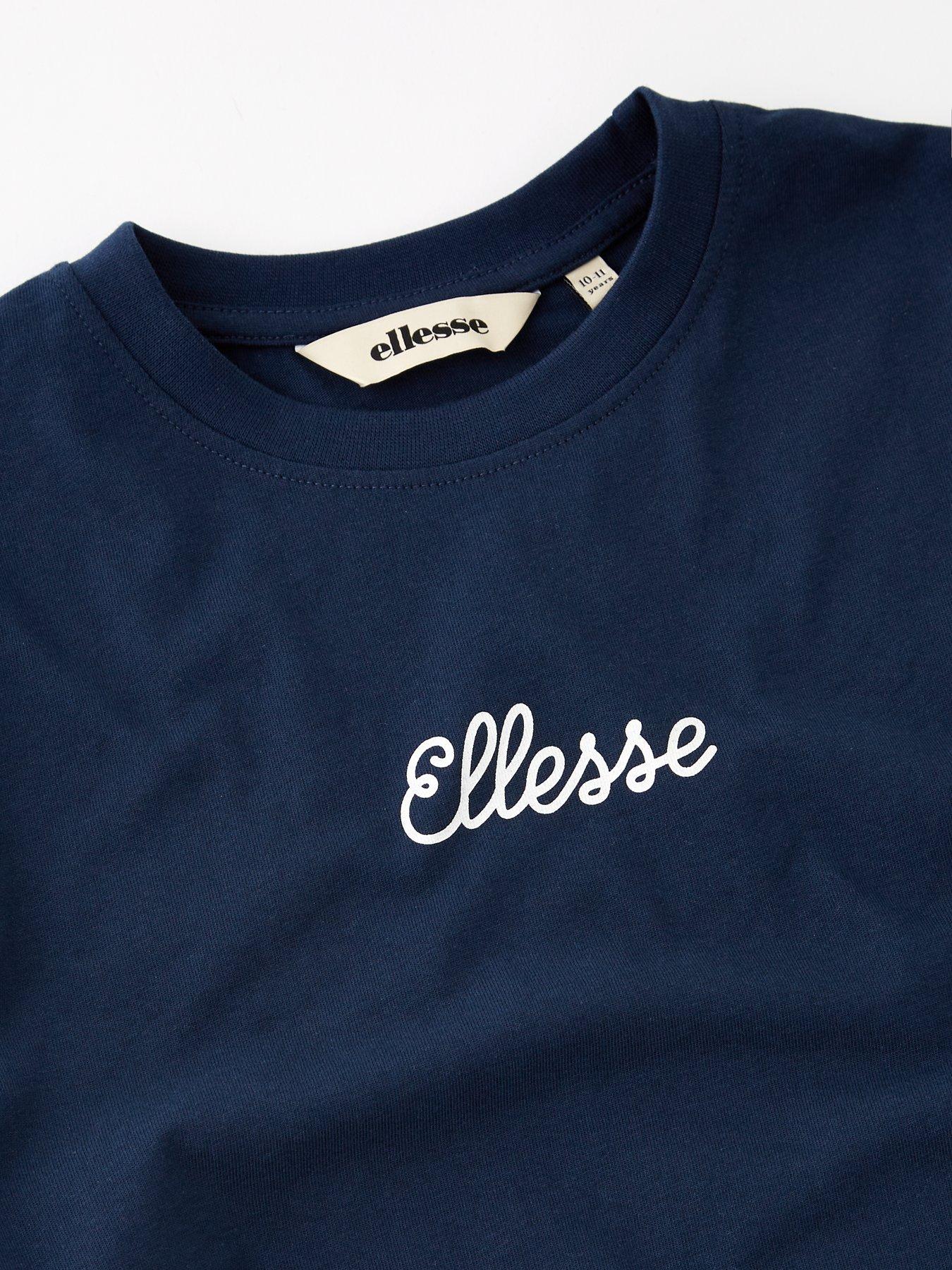 Image 3 of 4 of Ellesse Saletta T-Shirt &amp; Legging Set - Navy