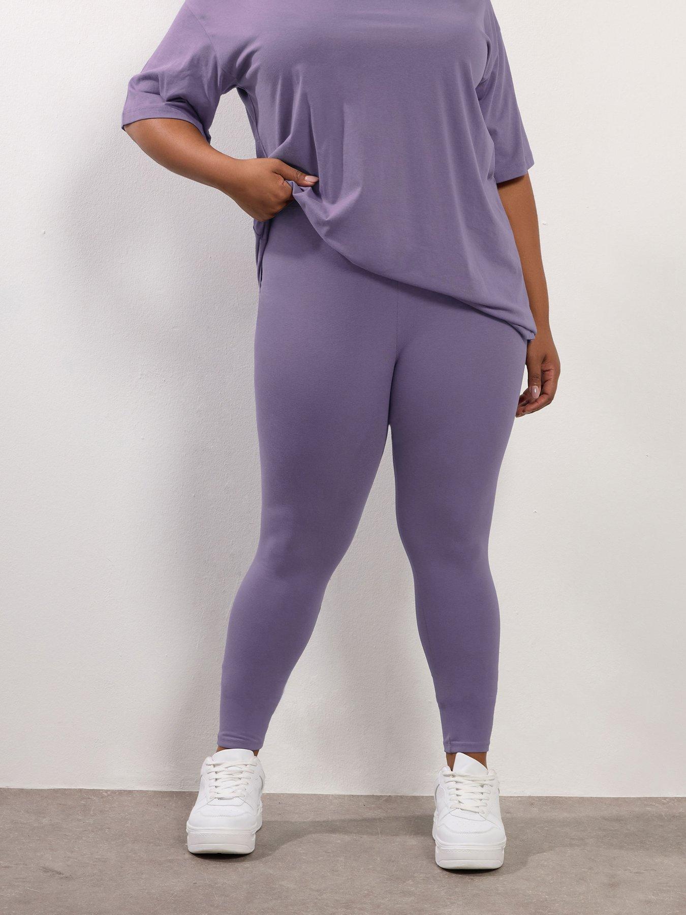 Yours Curve Mauve Legging - Purple