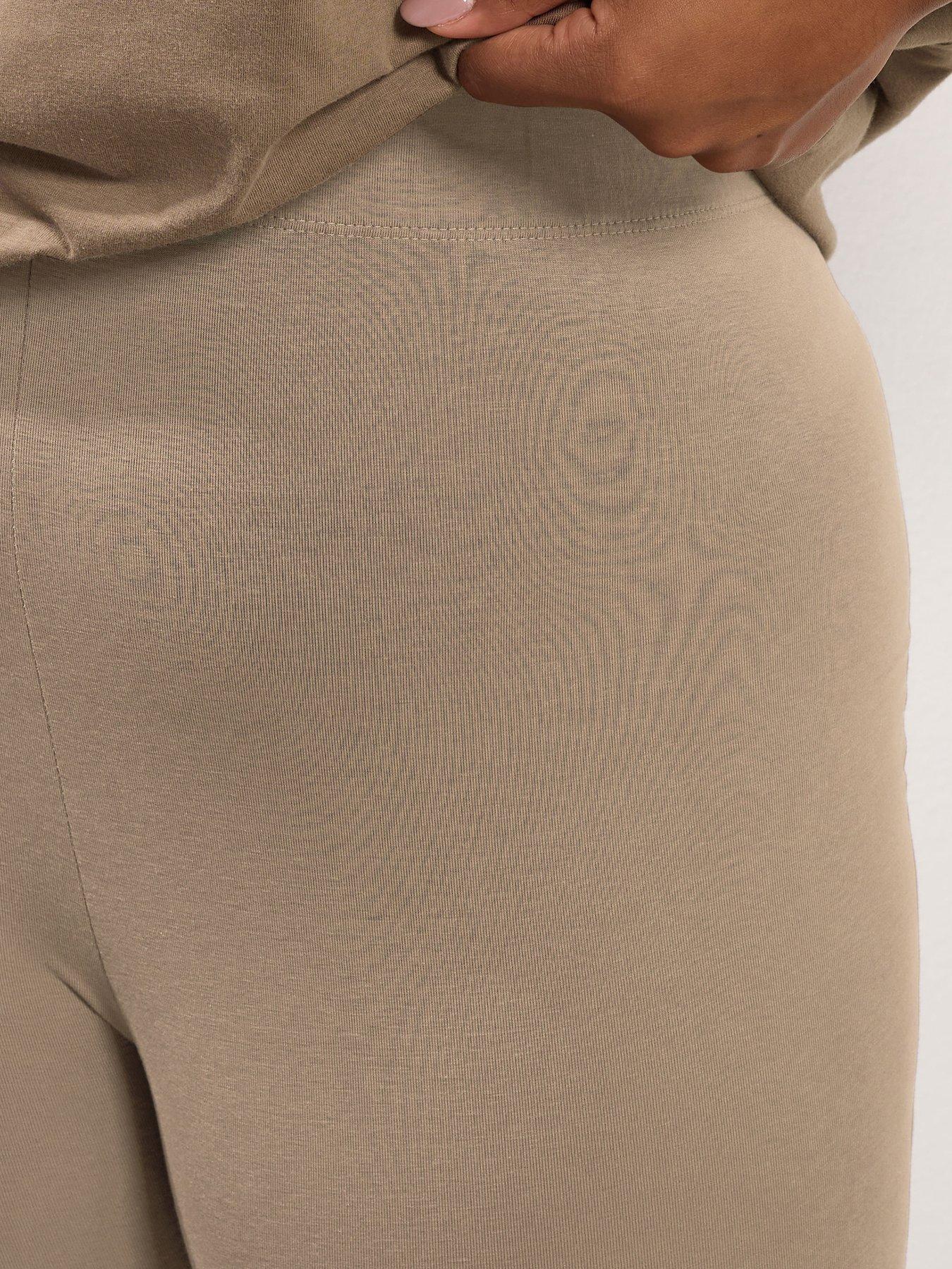 Image 4 of 4 of Yours Curve Deep Neutral Legging - Natural