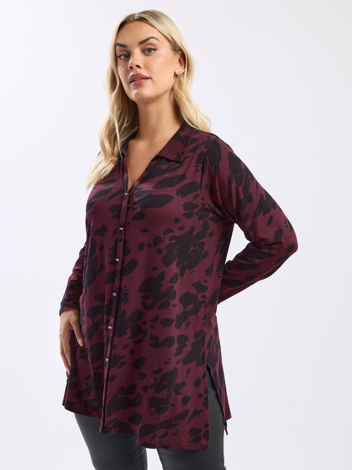 yours-curve-crimson-shirt-redfront