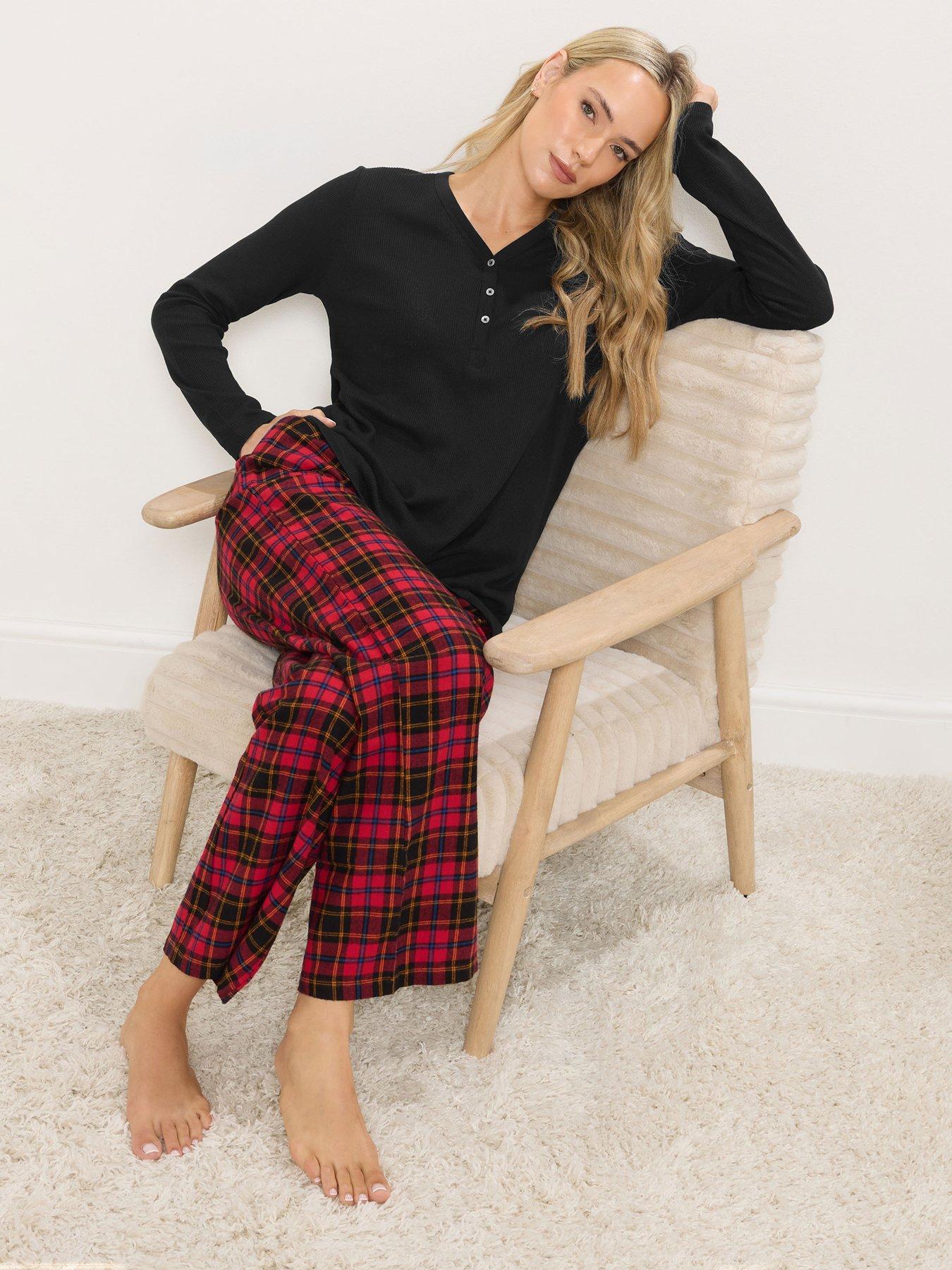 long-tall-sally-sleeve-waffle-pyjama-top-blackback