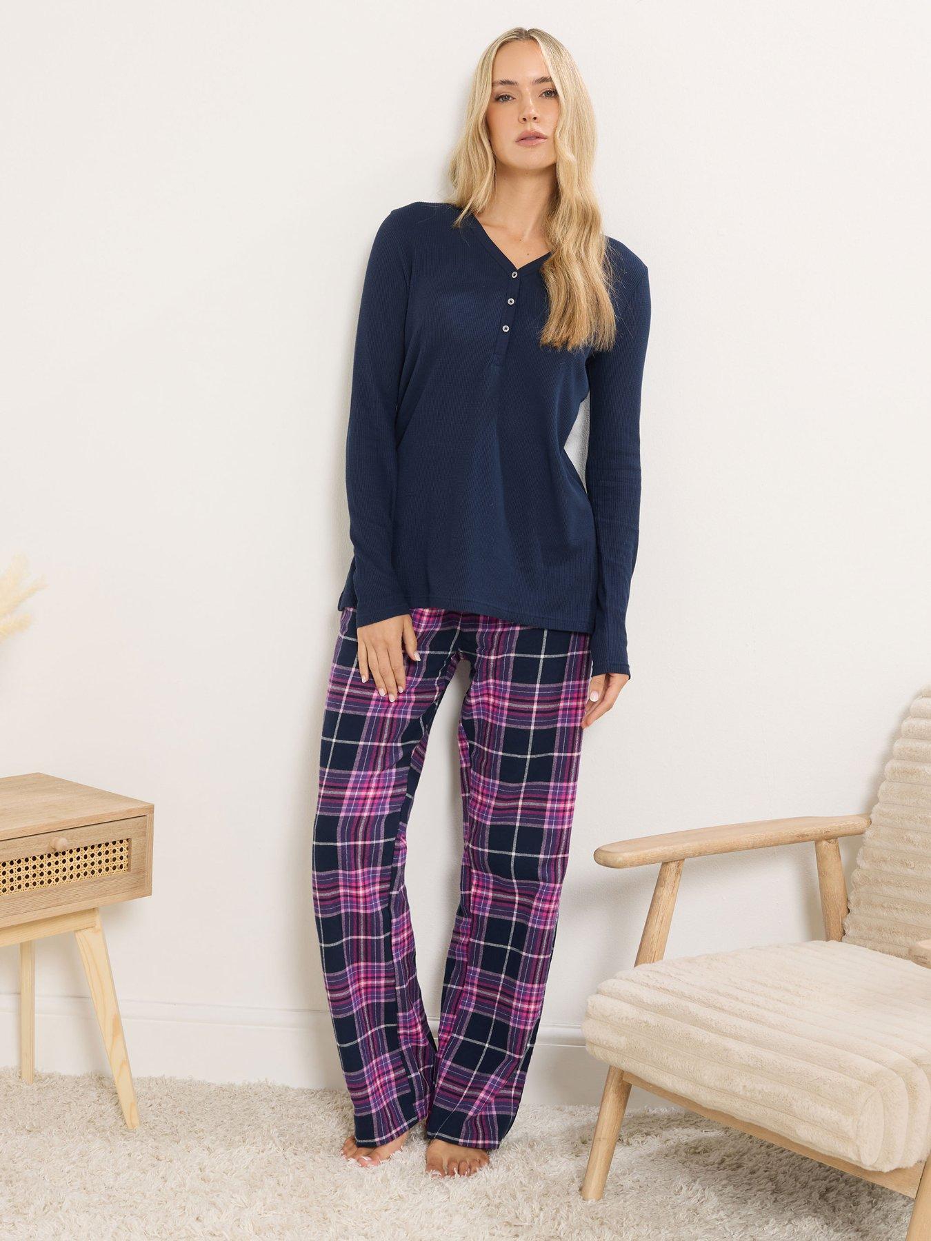 long-tall-sally-sleeve-waffle-pyjama-top-blueback