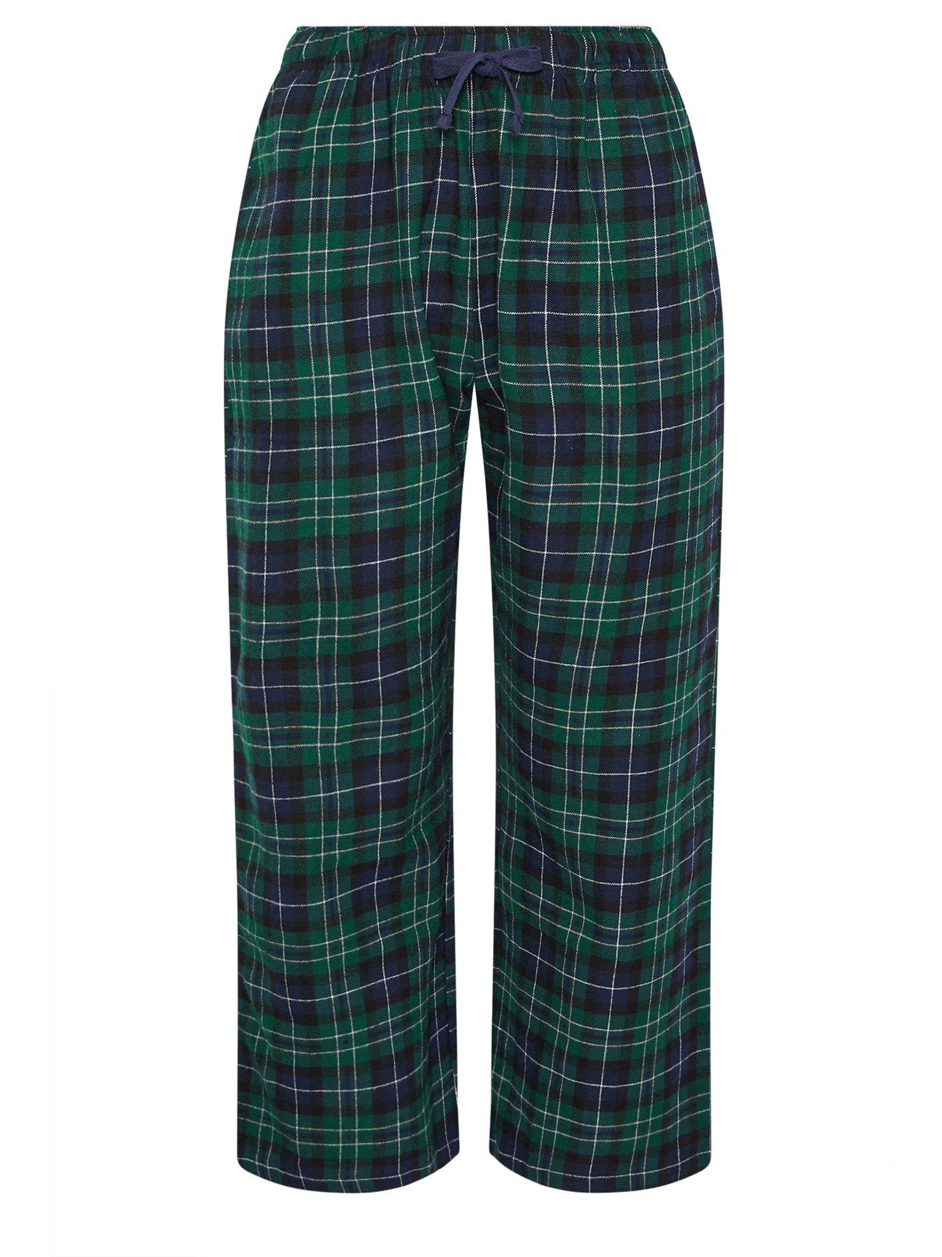 Image 6 of 6 of PixieGirl Petite Check Pyjama Pants - Blue