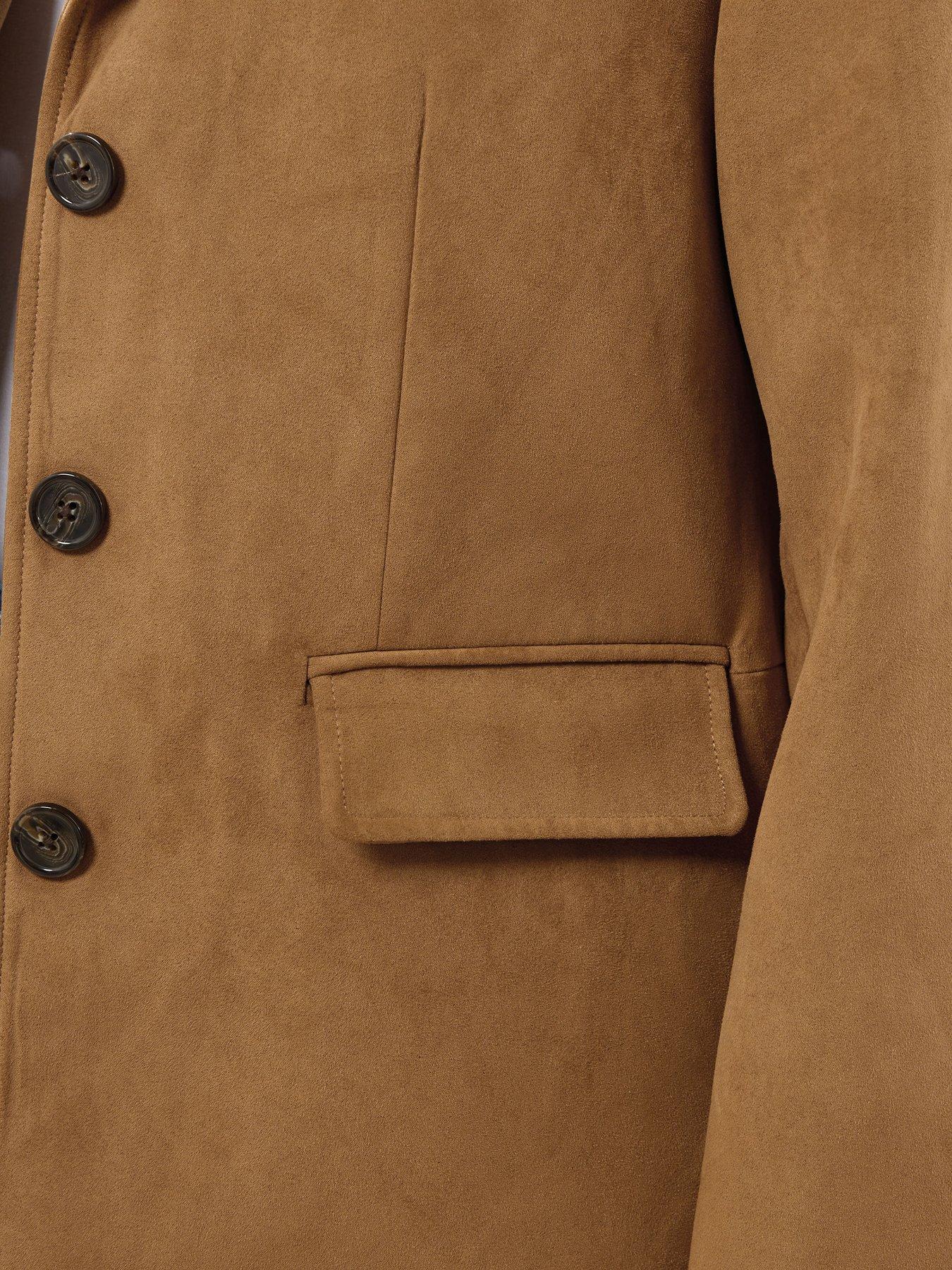 yours-curve-suedette-blazer-brownoutfit