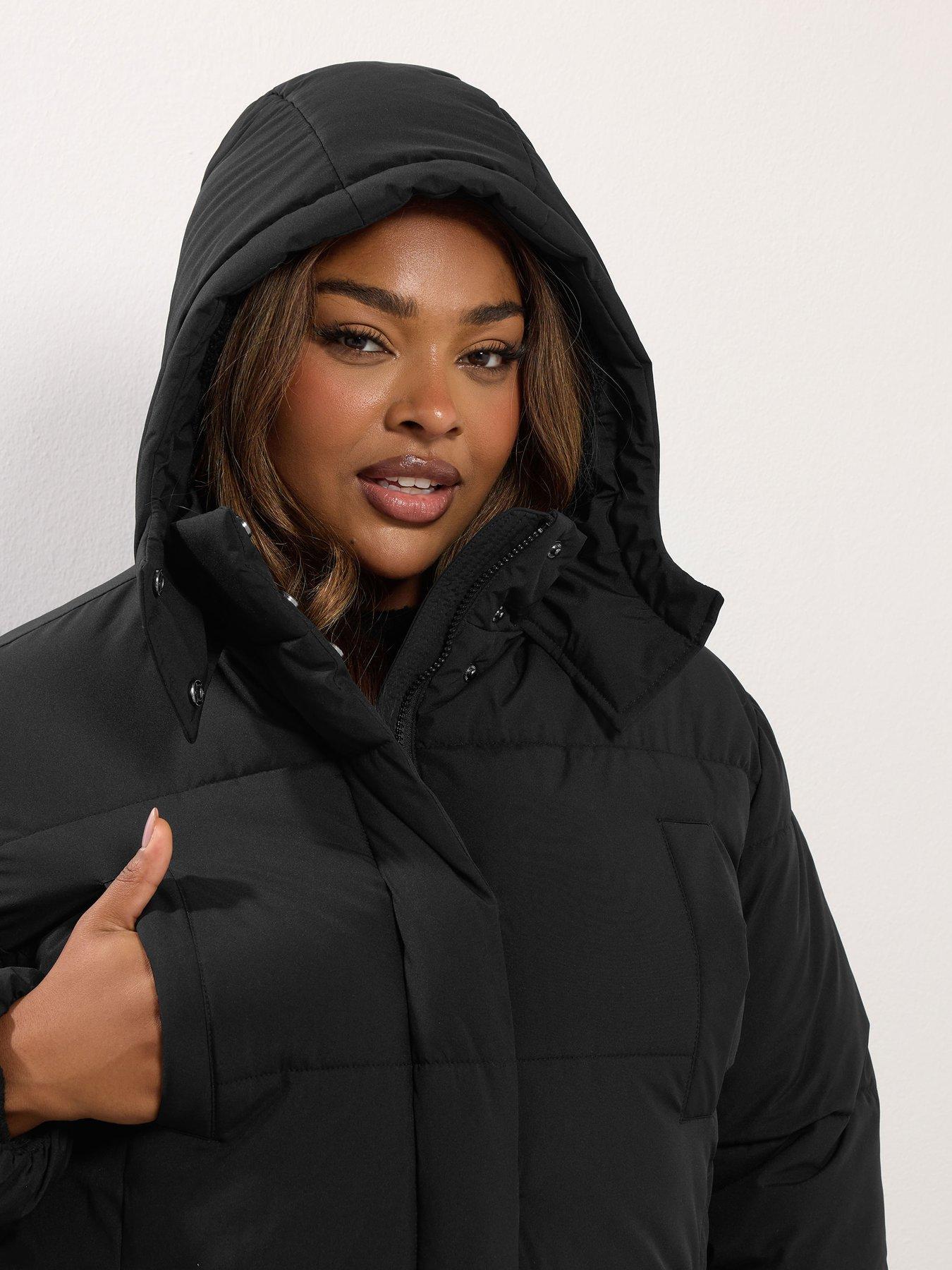 yours-curve-midaxi-padded-coat-blackoutfit