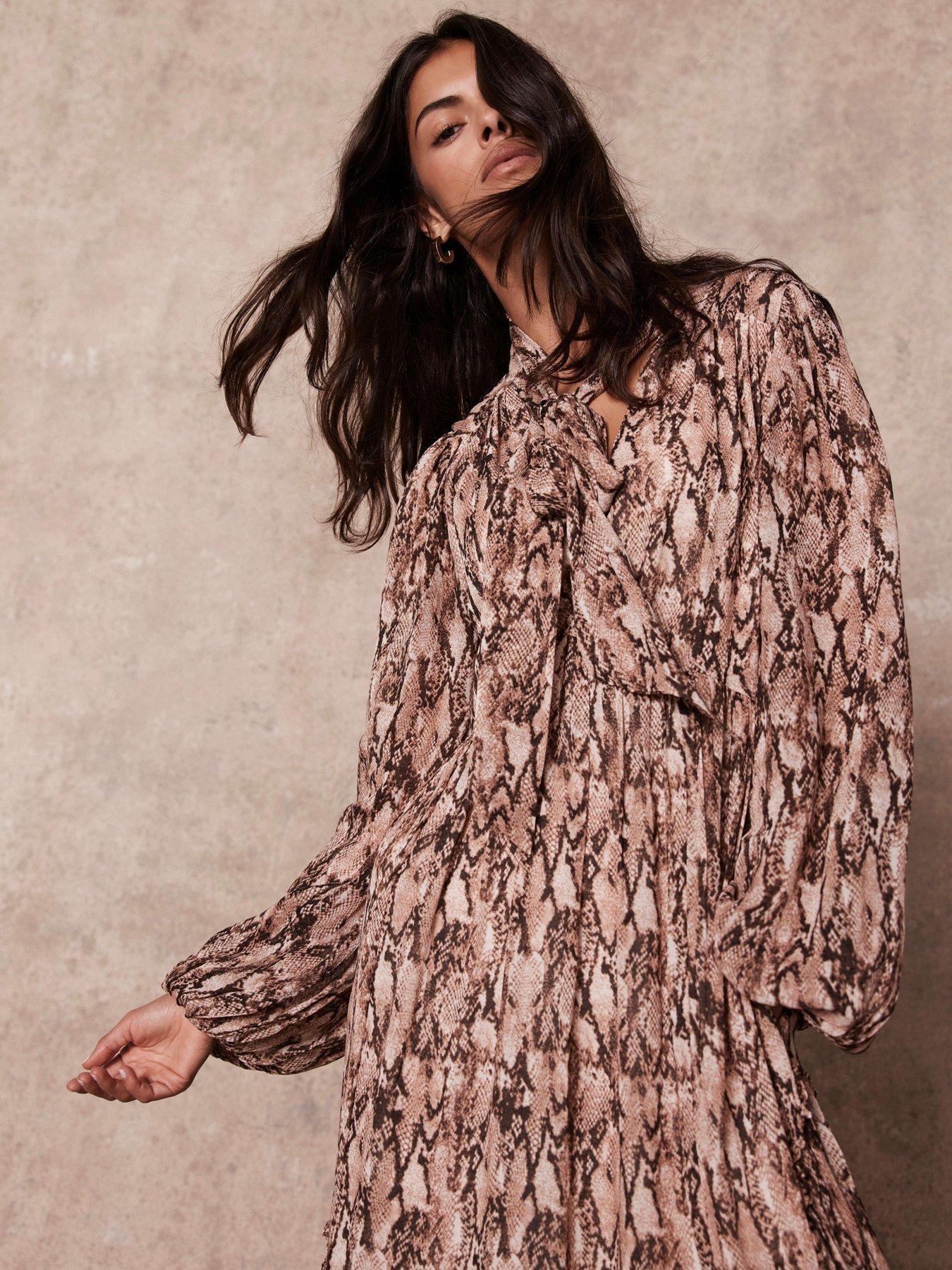 mint-velvet-snake-print-dress-brownback