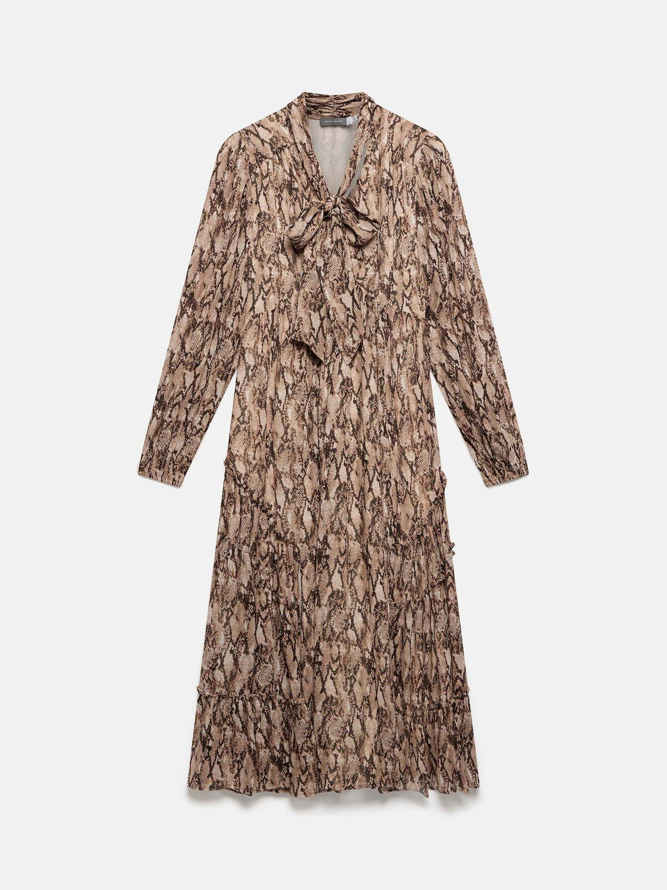 mint-velvet-snake-print-dress-browndetail