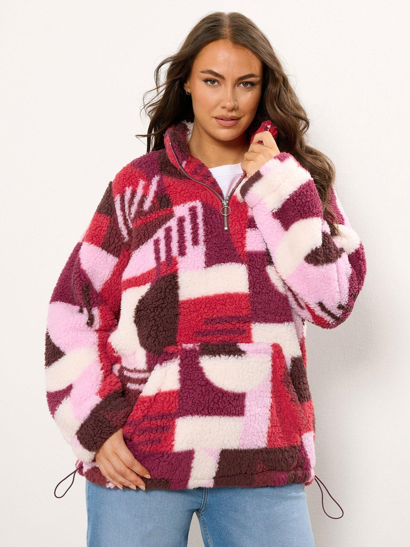 yours-curve-sherpa-borg-fleece-print