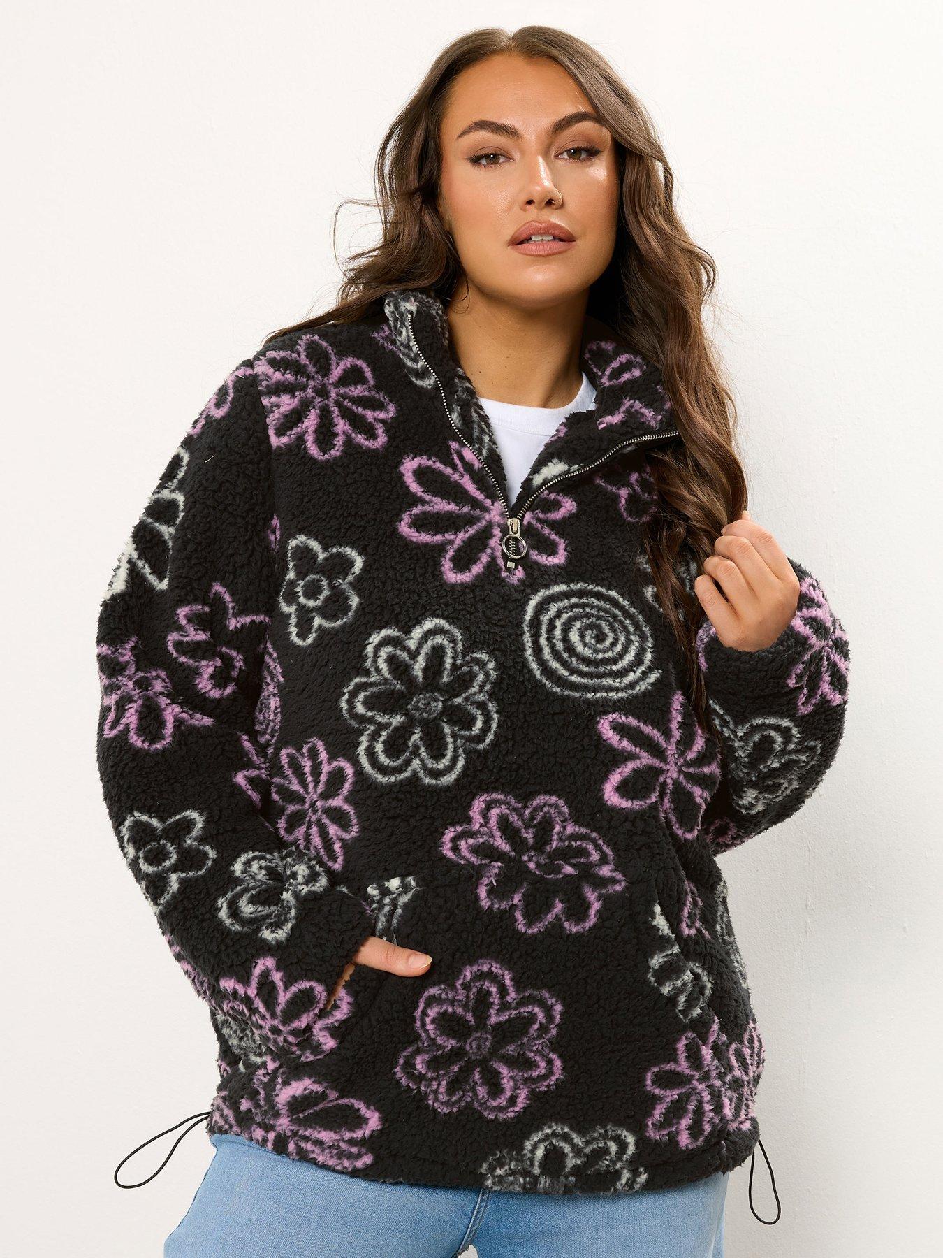 yours-curve-sherpa-borg-fleece-black