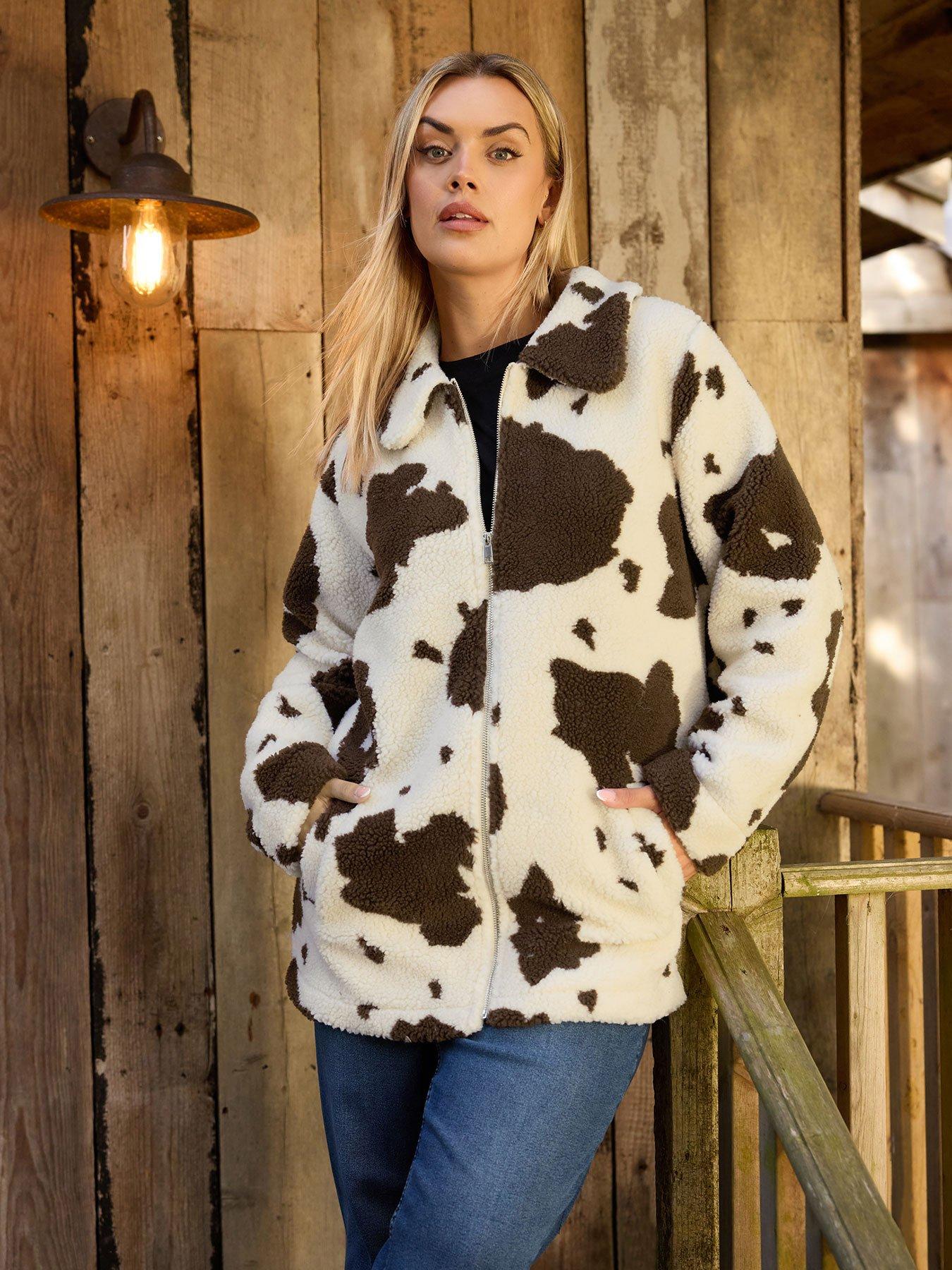 Image 1 of 4 of Yours Curve Heavy Borg Zip Thru Fleece - Natural