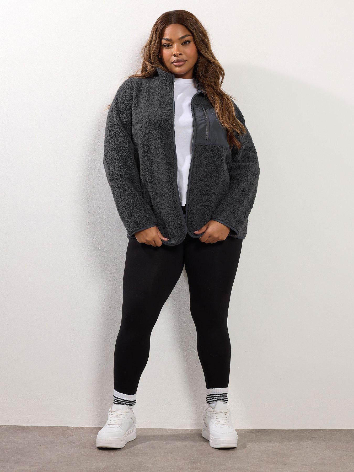 yours-curve-borg-nylon-pocket-fleece-greyback