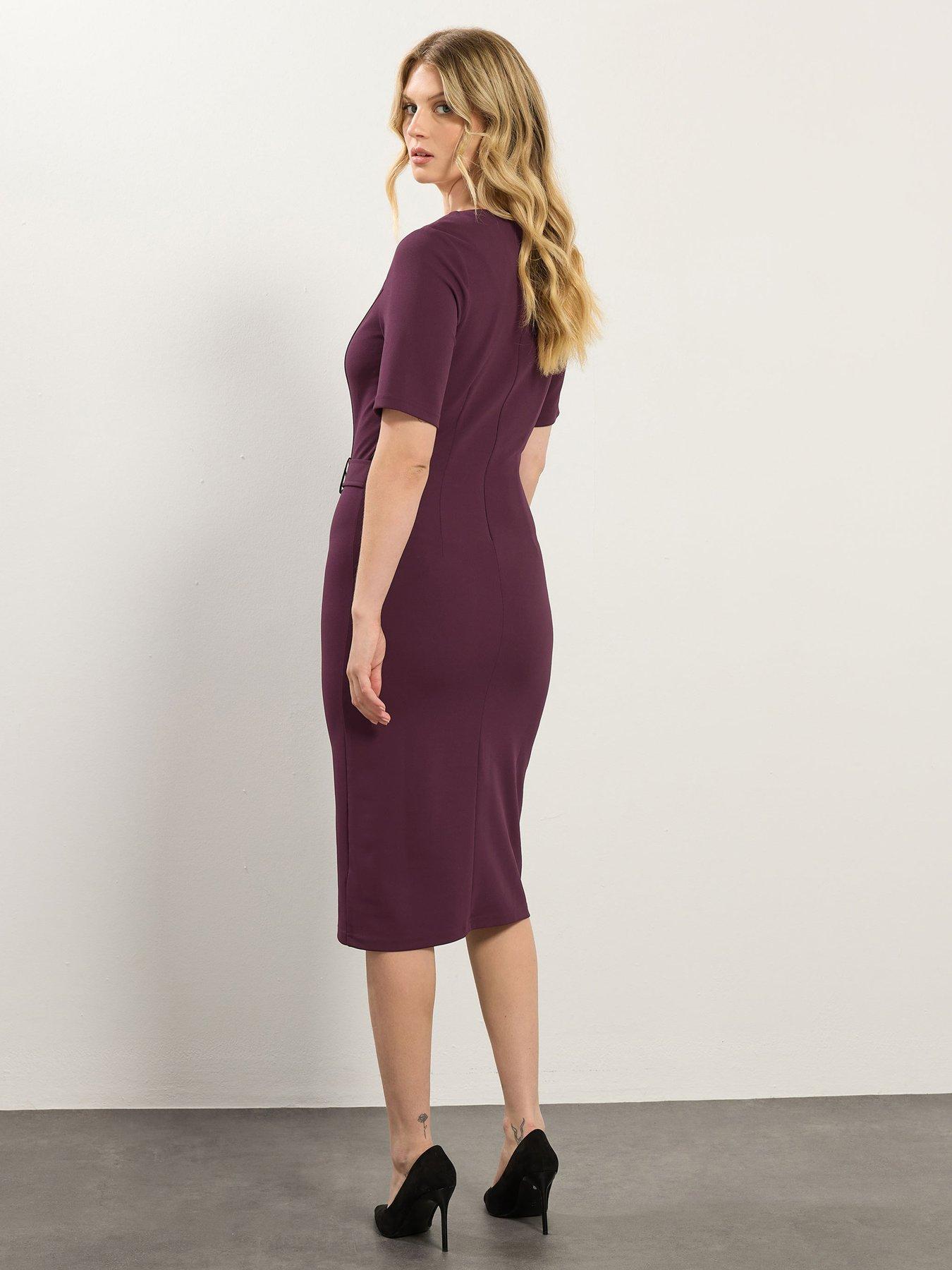 long-tall-sally-tall-tailored-dress-purplestillFront