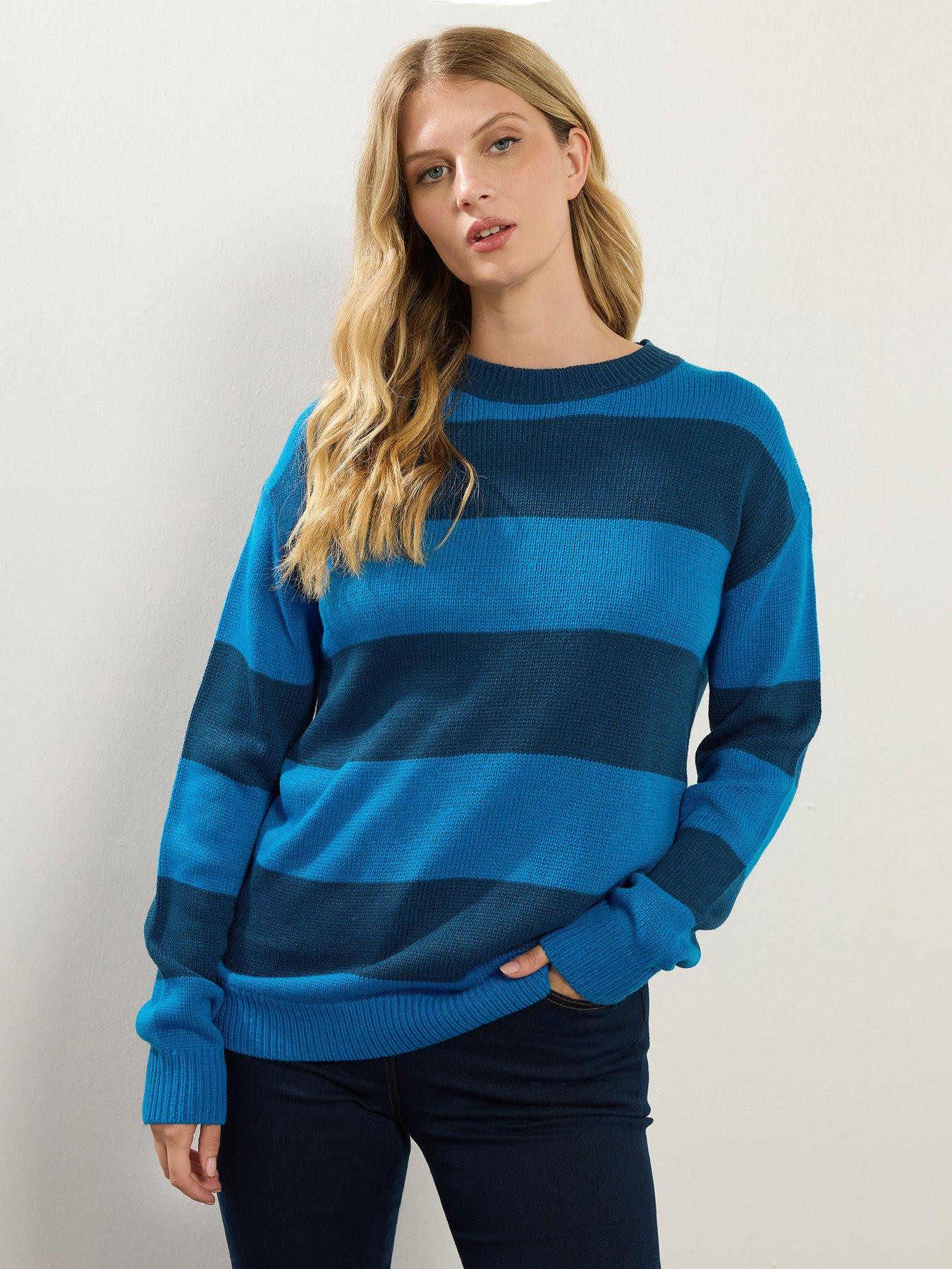 long-tall-sally-jumbo-stripe-jumper-bluefront