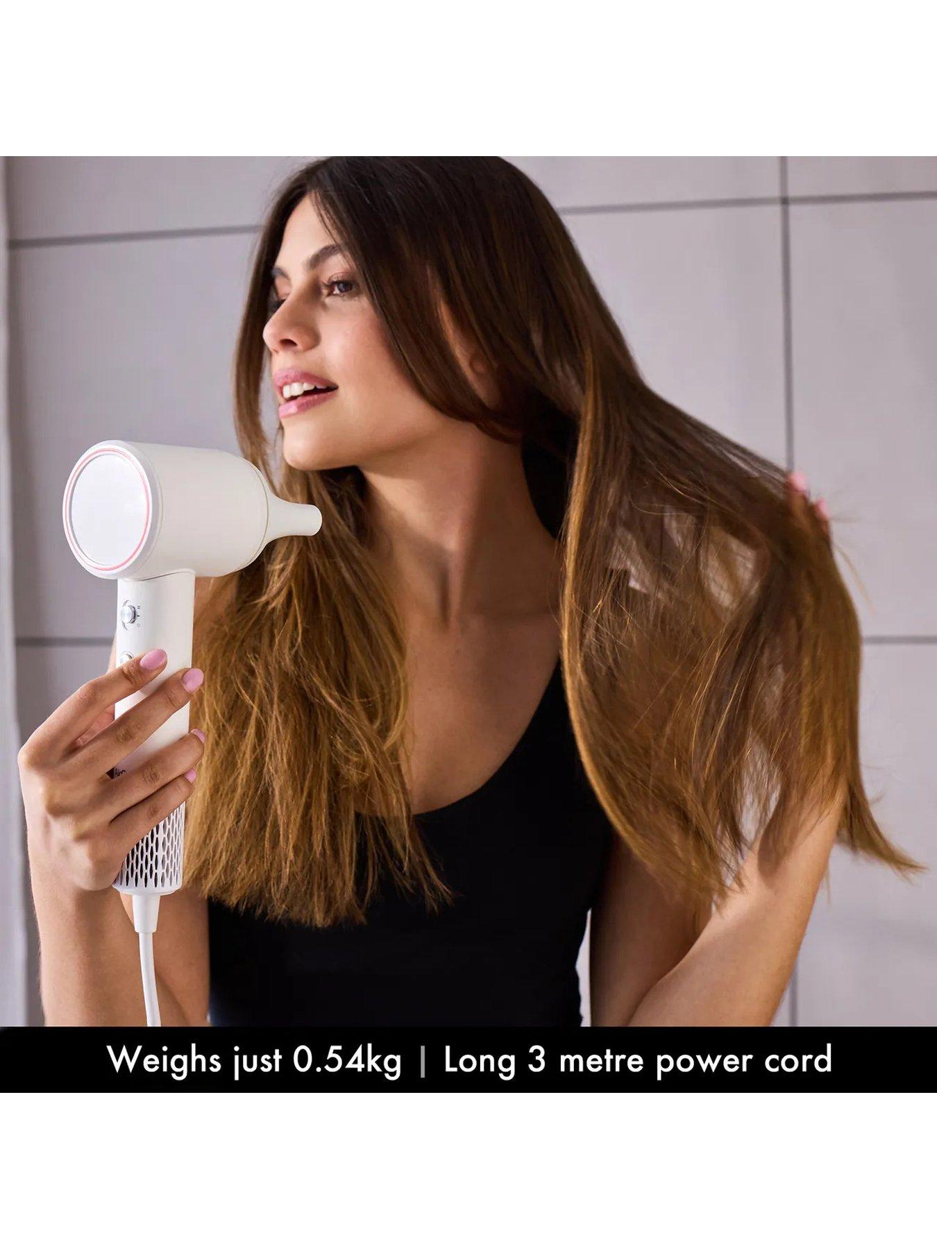 Image 3 of 7 of AirCraft IONIC Hair Dryer with Digital Motor &amp; Heatpulse -&nbsp;White