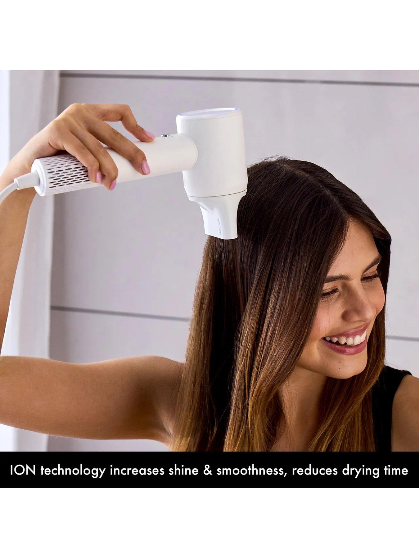 Image 4 of 7 of AirCraft IONIC Hair Dryer with Digital Motor &amp; Heatpulse -&nbsp;White