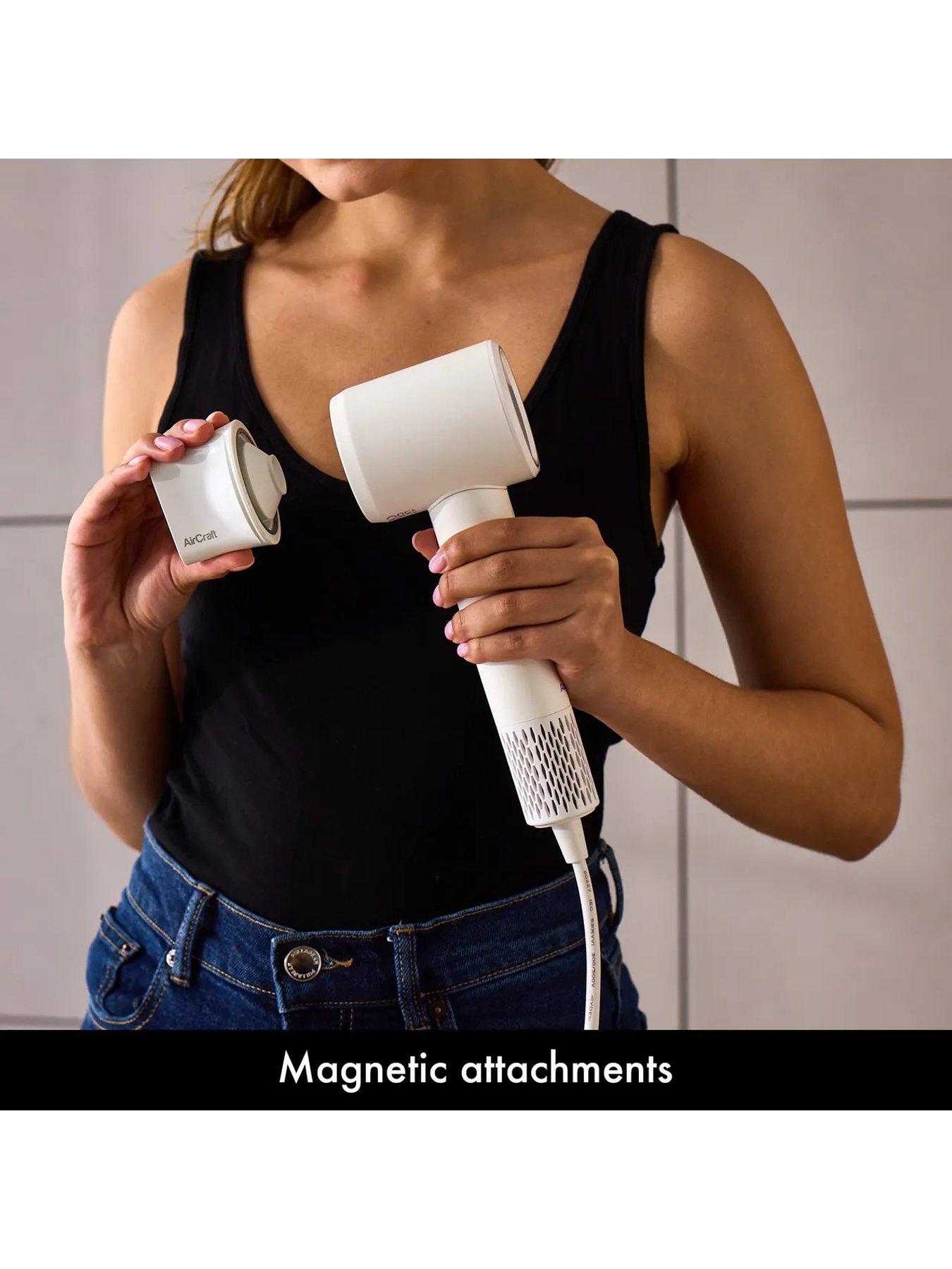Image 5 of 7 of AirCraft IONIC Hair Dryer with Digital Motor &amp; Heatpulse -&nbsp;White
