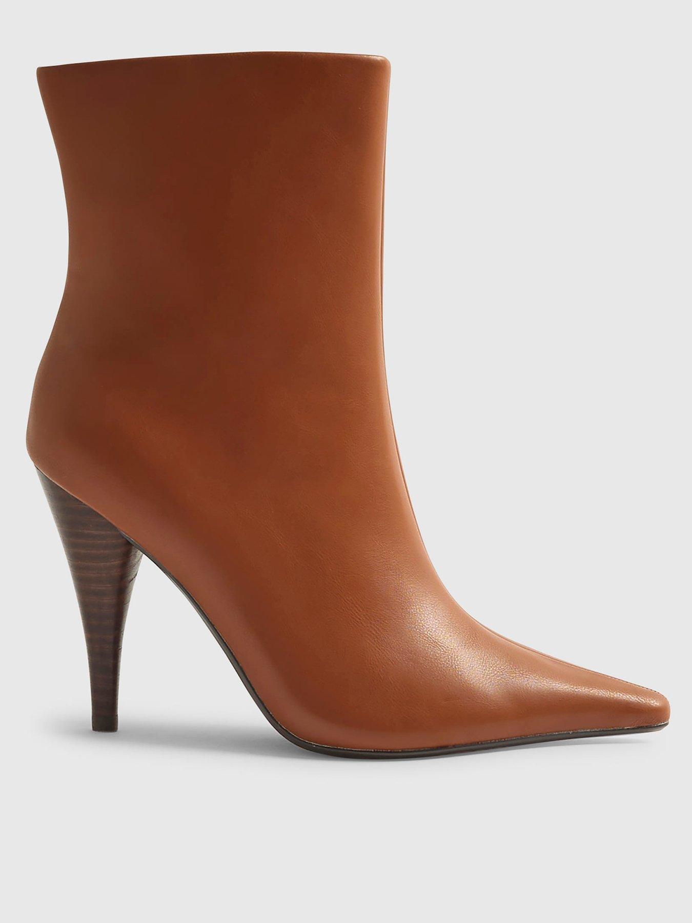 river-island-brown-faux-leather-heeled-ankle-boots-brown