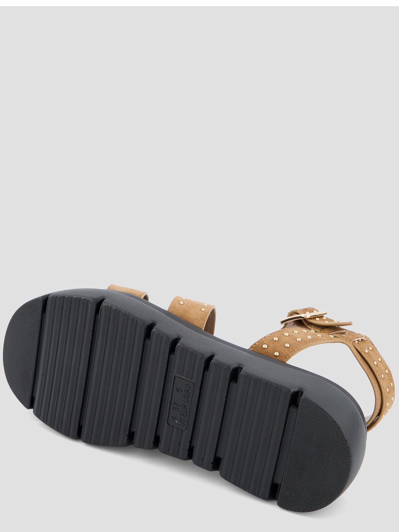 Image 4 of 6 of The Very Collection Gladiator Flatform Sandals&nbsp;- Tan