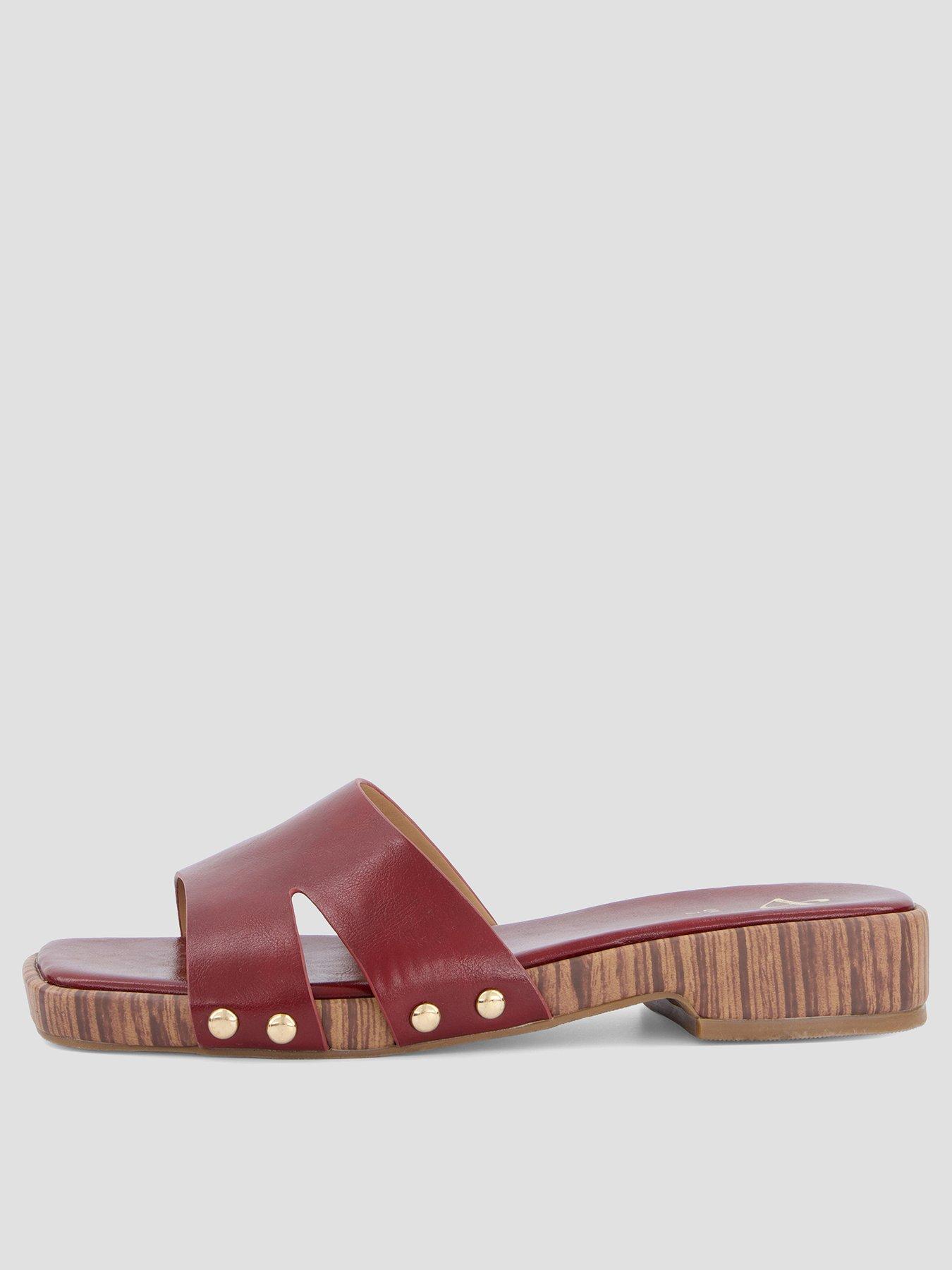 The Very Collection Clog Slider - Burgundy