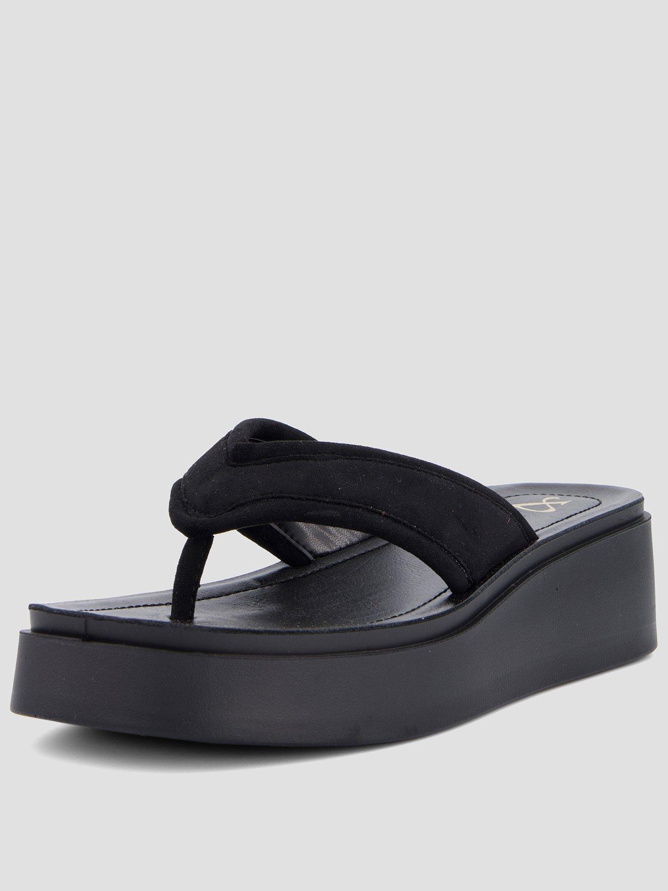 Image 1 of 7 of The Very Collection Wedge Toe Thong Sandal