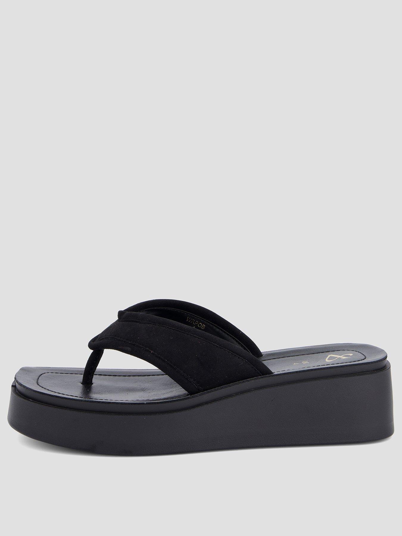 Image 2 of 7 of The Very Collection Wedge Toe Thong Sandal