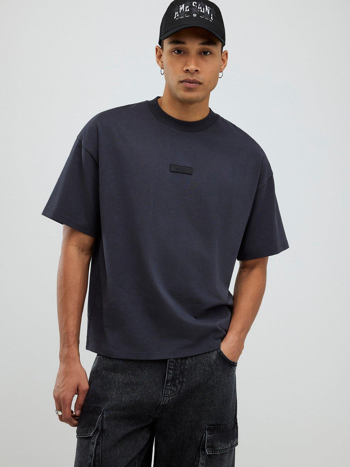 River Island Luminis Studios Short Sleeve T-Shirt - Grey