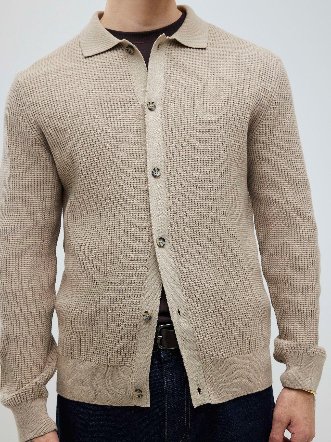 river-island-button-up-knitted-cardigan-beigedetail