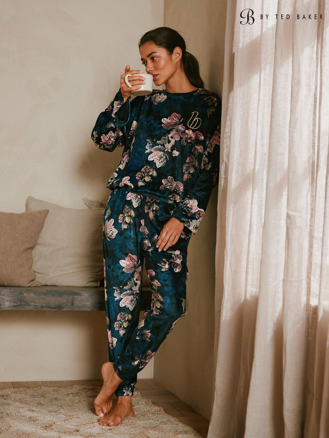 b-by-ted-baker-cosy-teal-floral-pyjama-set-blue