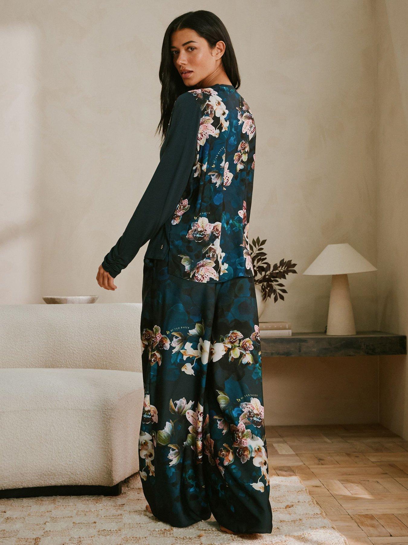 b-by-ted-baker-jersey-viscose-teal-floral-long-sleeve-pyjamas-bluestillFront