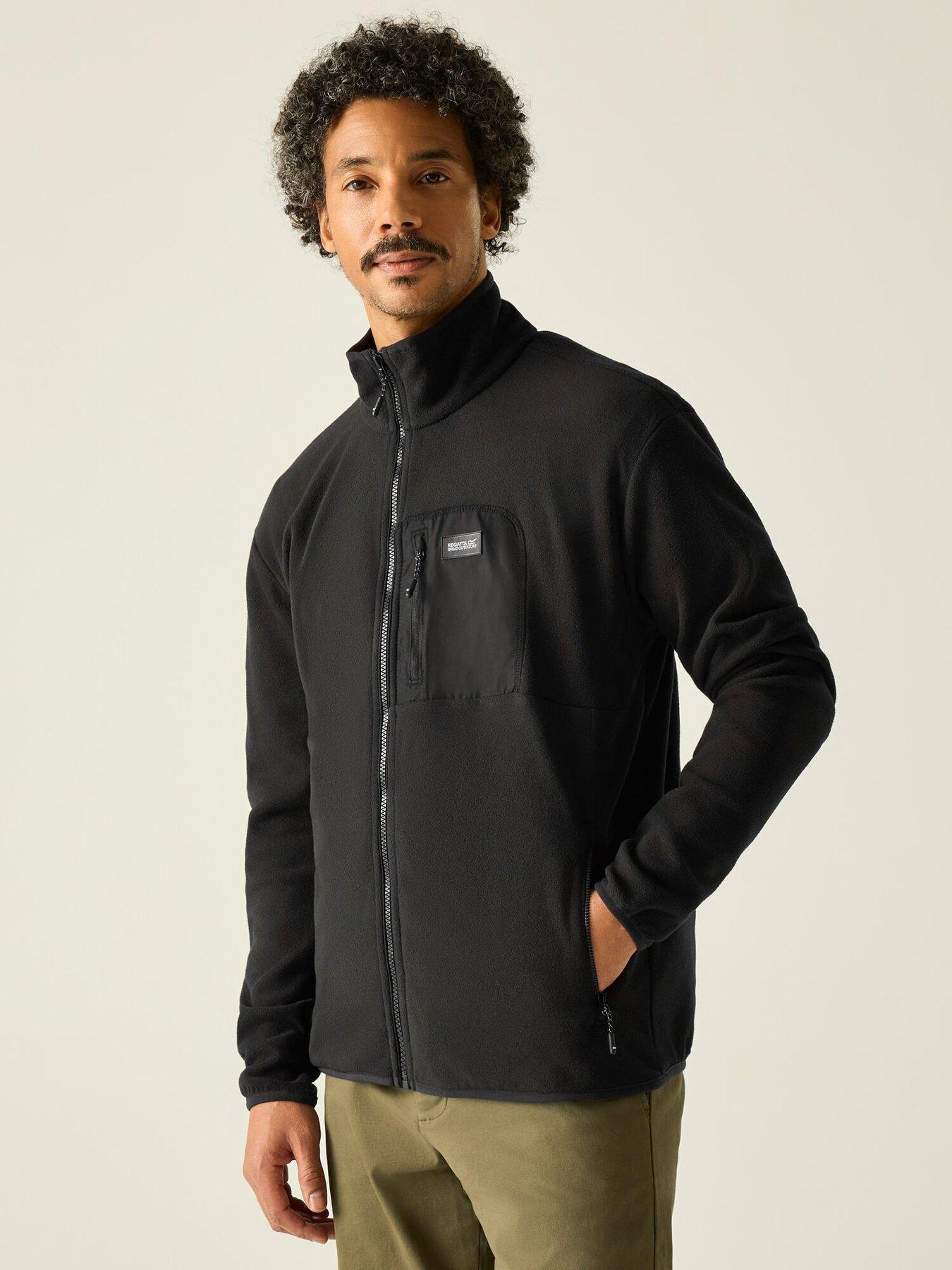 Regatta Mens Frankie Full Zip Fleece - Black