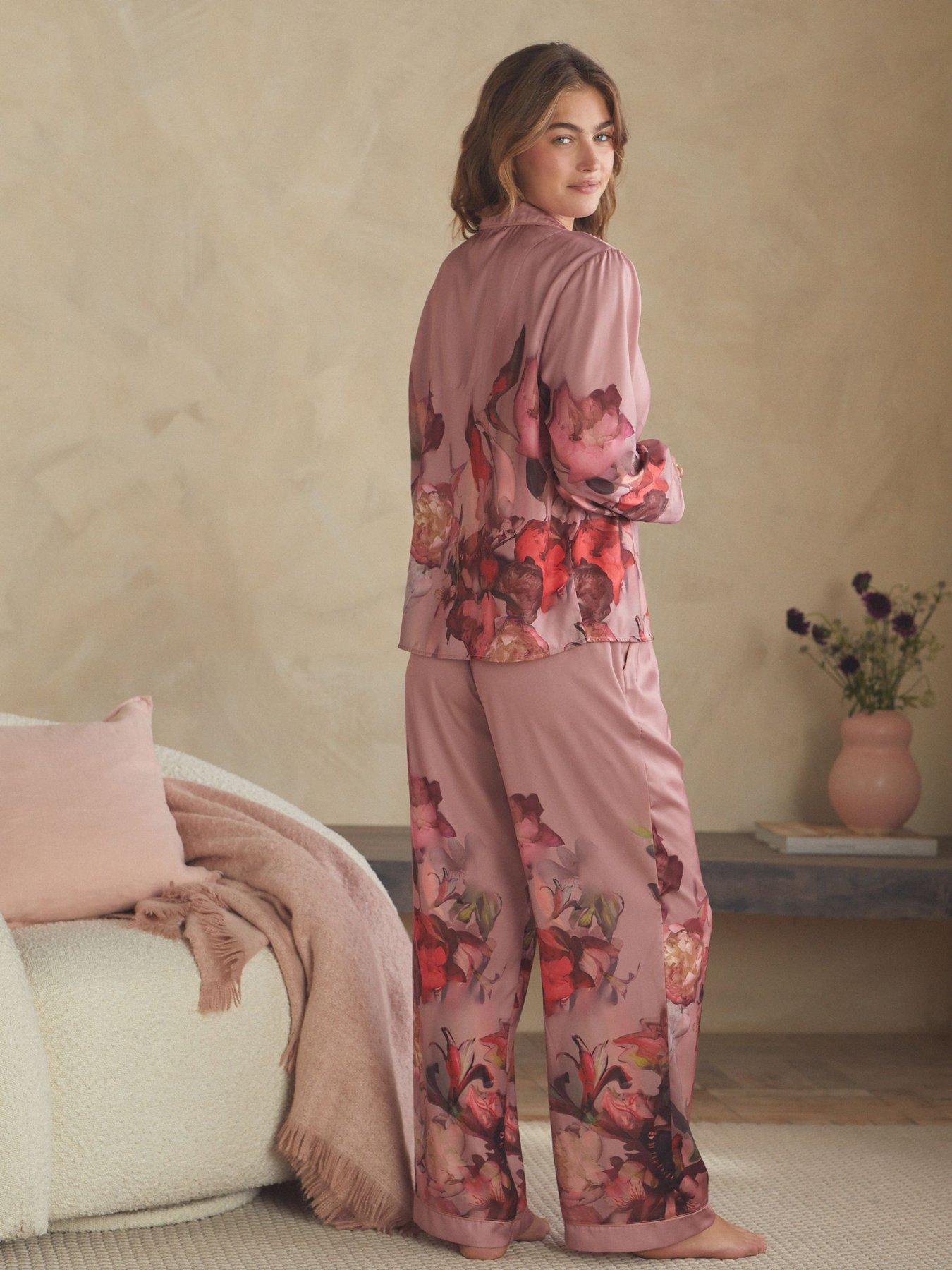 b-by-ted-baker-floral-through-satin-pyjama-set-pinkstillFront