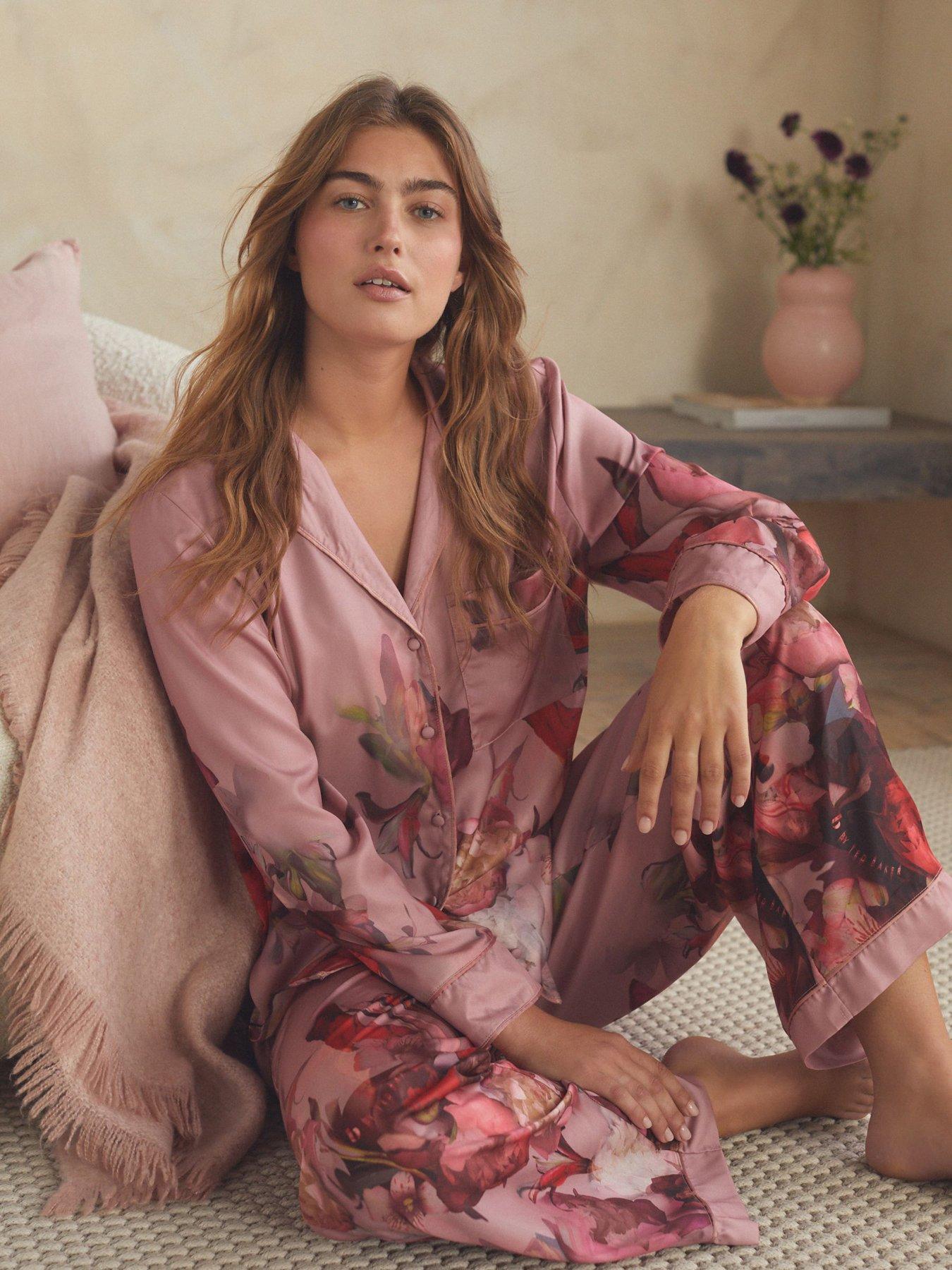 b-by-ted-baker-floral-through-satin-pyjama-set-pinkback