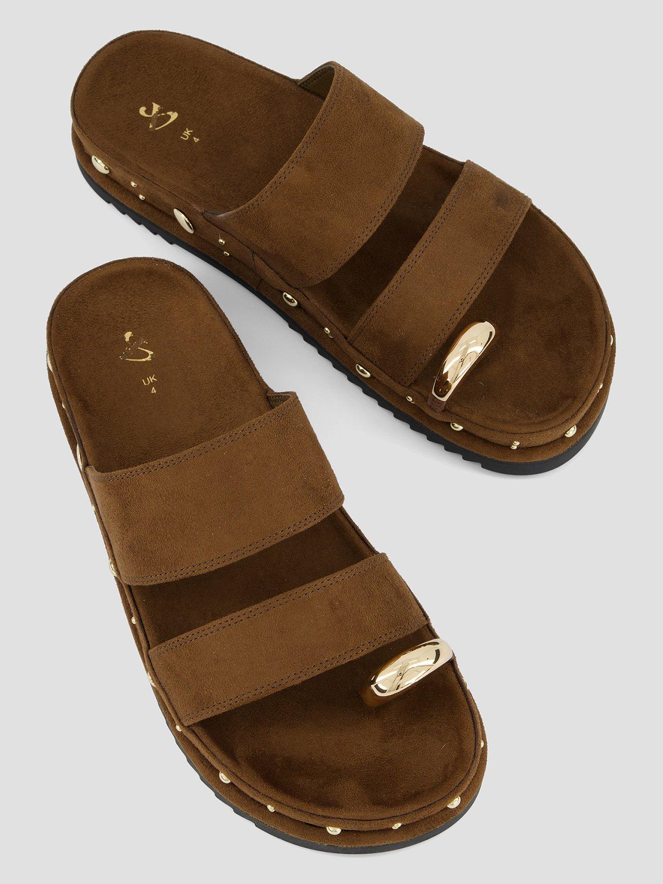 Image 3 of 7 of The Very Collection Double Strap Footbed Sandal