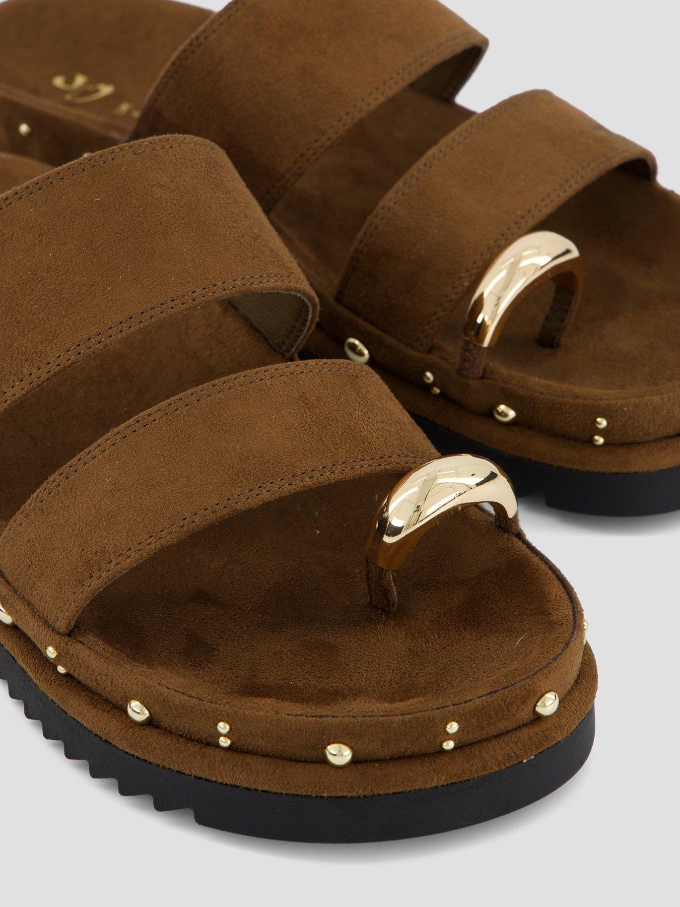 Image 5 of 7 of The Very Collection Double Strap Footbed Sandal