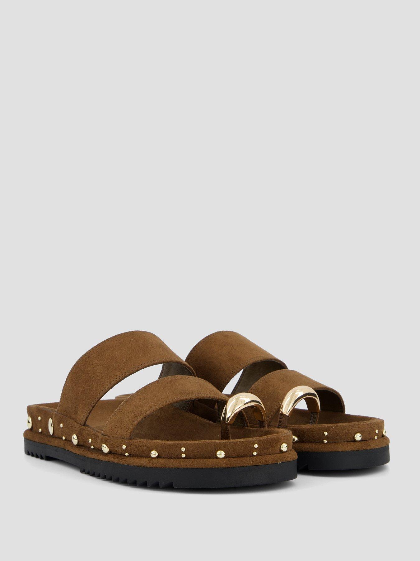 Image 6 of 7 of The Very Collection Double Strap Footbed Sandal