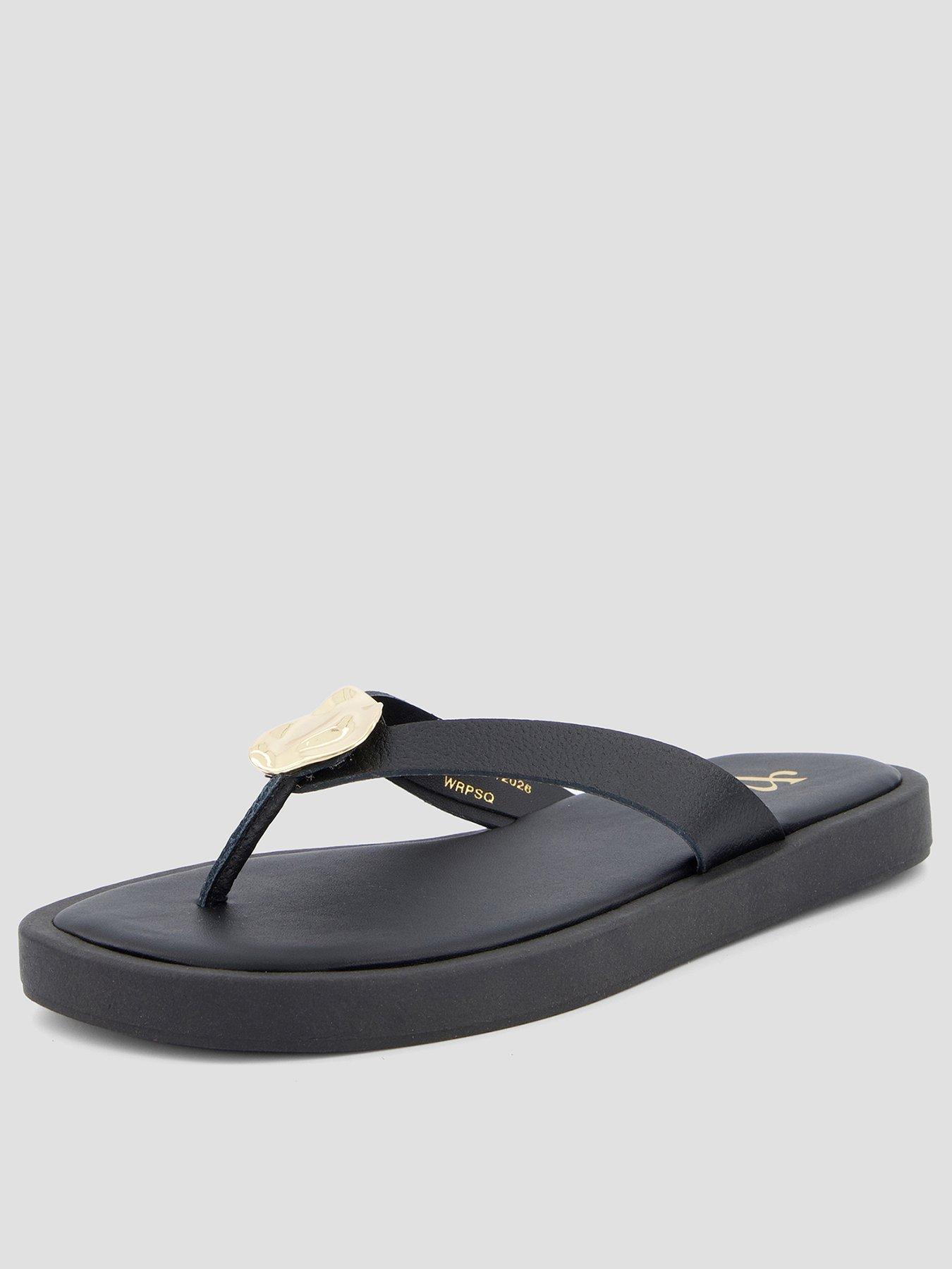 the-very-collection-leather-thong-flat-sandal-blackfront
