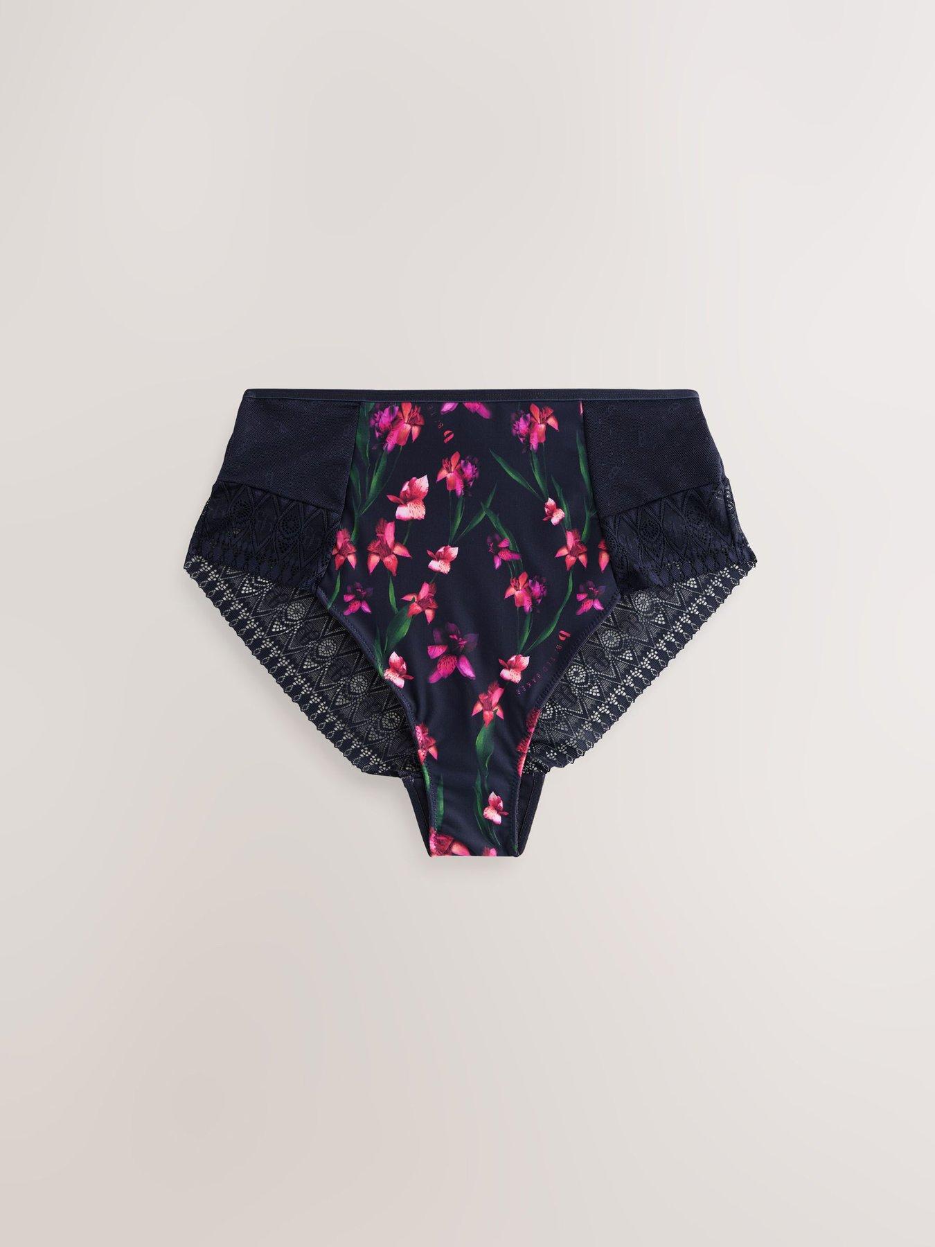 Image 6 of 6 of B By Ted Baker Navy High Waist 2 Pack - Navy Multi - Blue