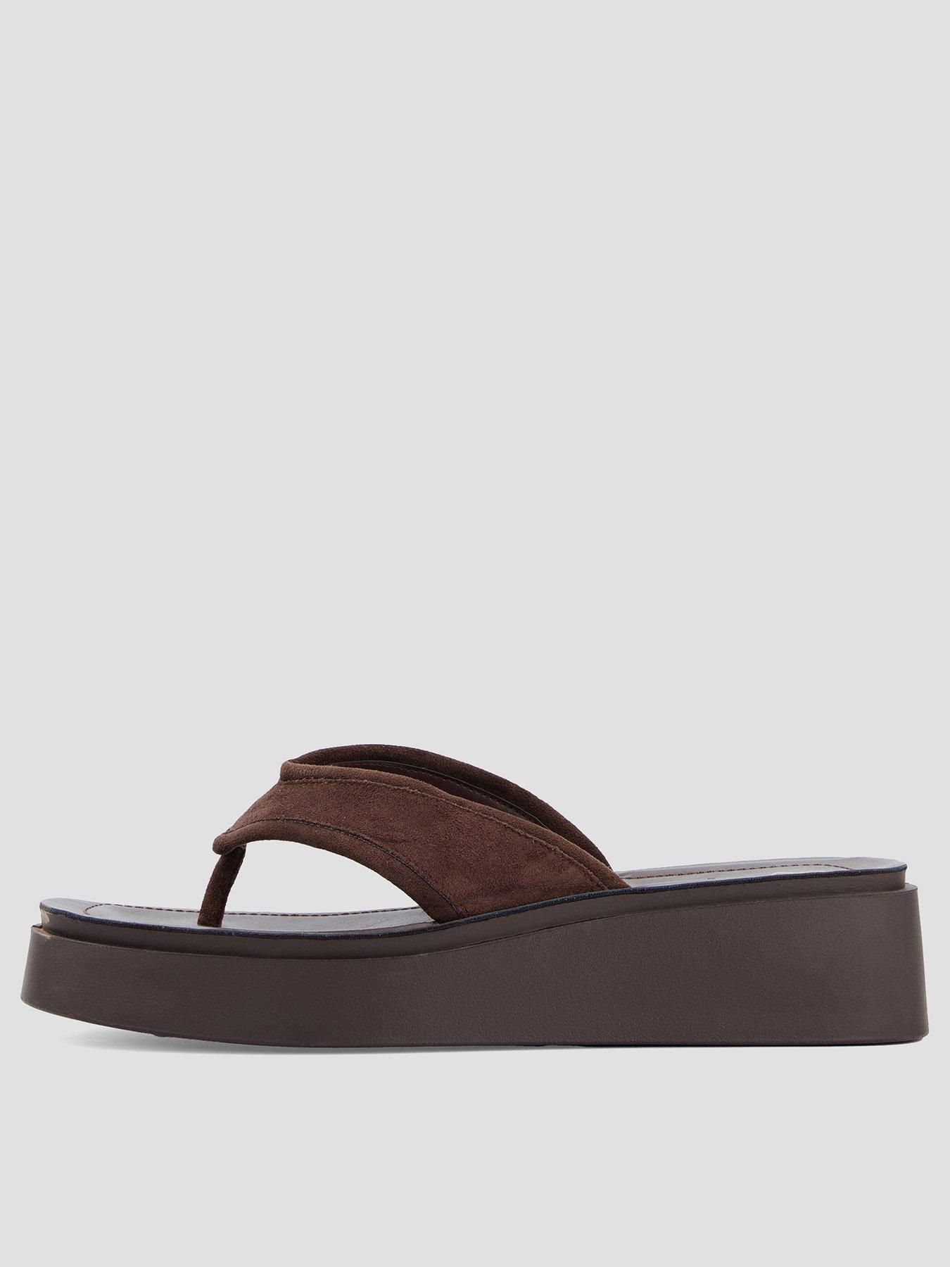 Image 1 of 7 of The Very Collection Wedge Toe Thong Sandal