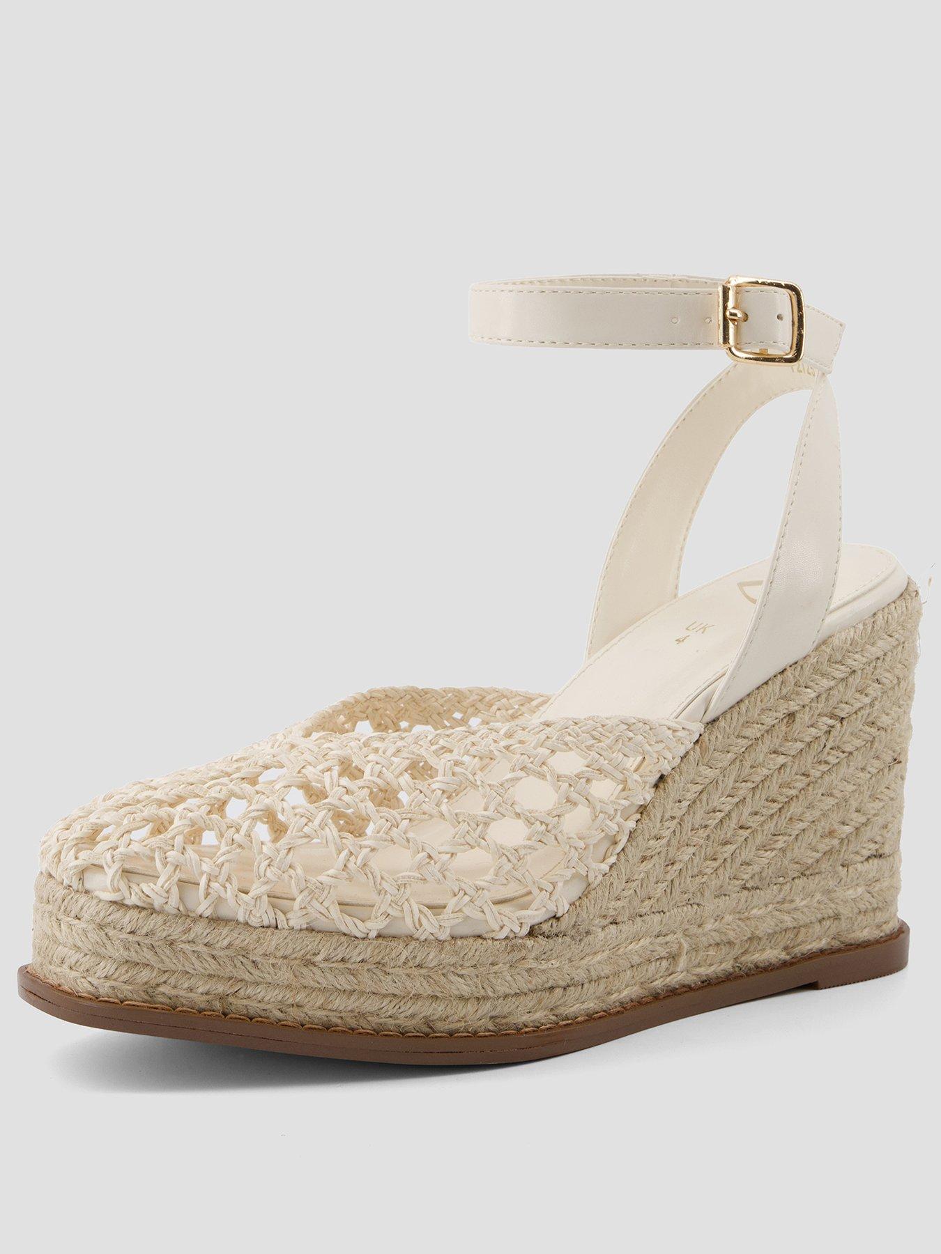 Image 2 of 5 of The Very Collection Weave Closed Toe Wedge Shoe