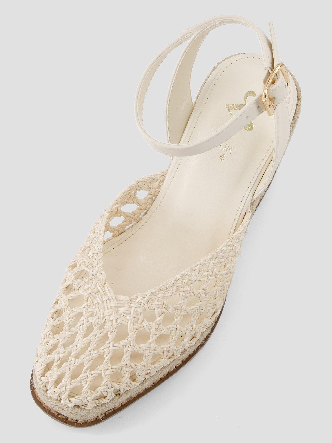 Image 3 of 5 of The Very Collection Weave Closed Toe Wedge Shoe