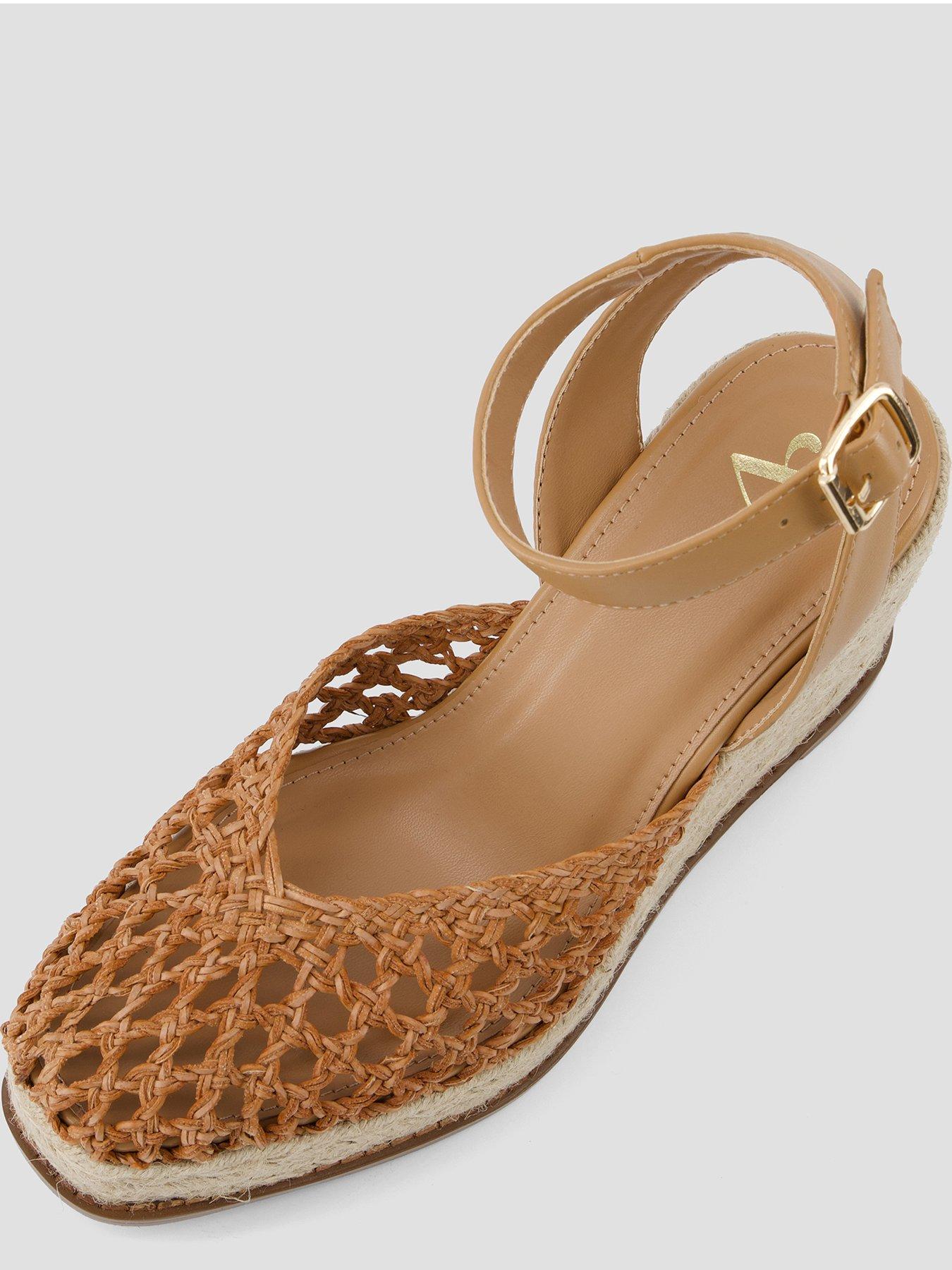 Image 3 of 5 of The Very Collection Weave Closed Toe Wedge Shoe