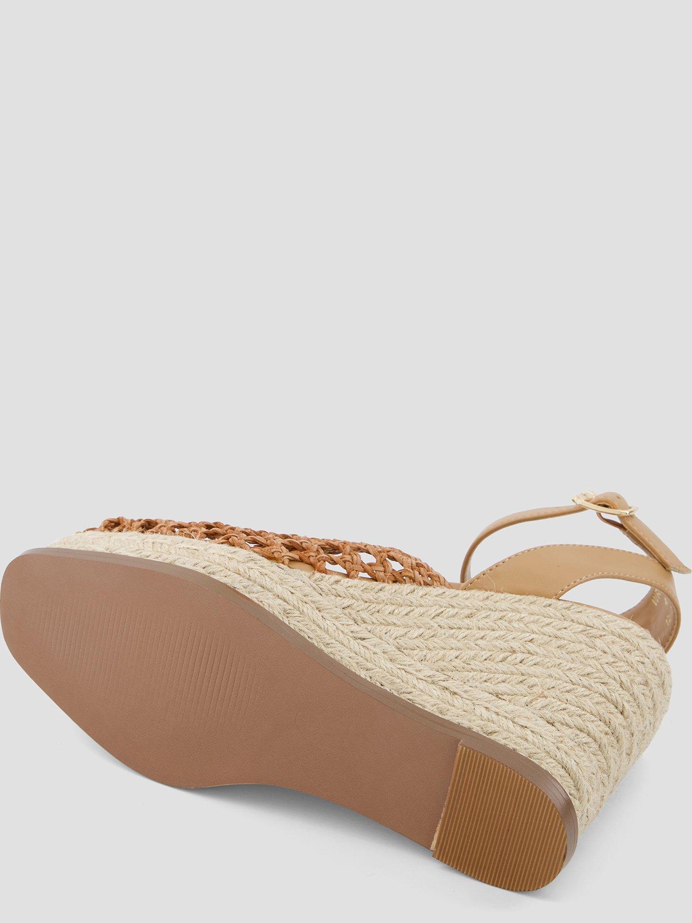 Image 4 of 5 of The Very Collection Weave Closed Toe Wedge Shoe