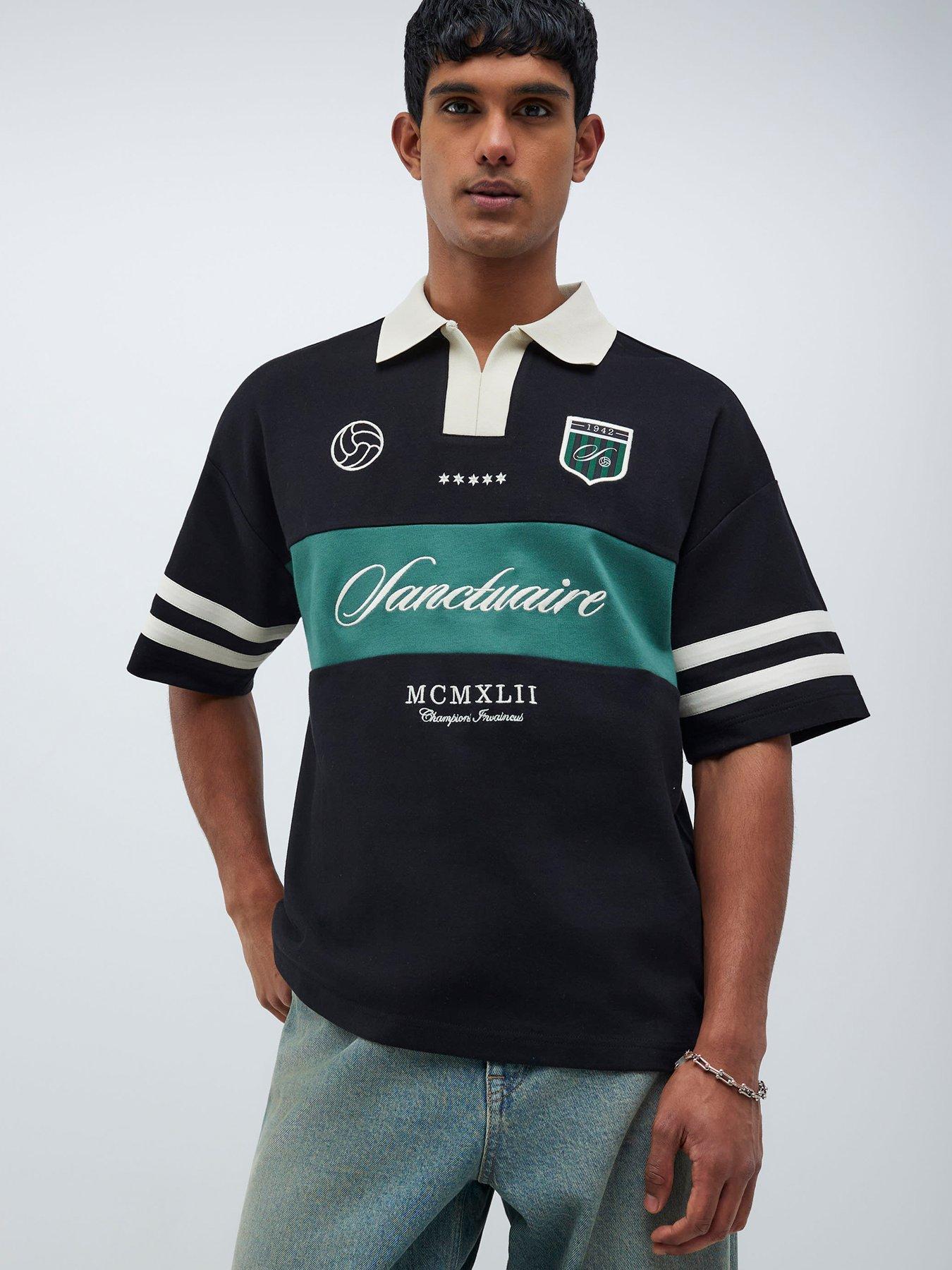 river-island-boxy-blocked-football-short-sleeve-polo-shirt-blackfront