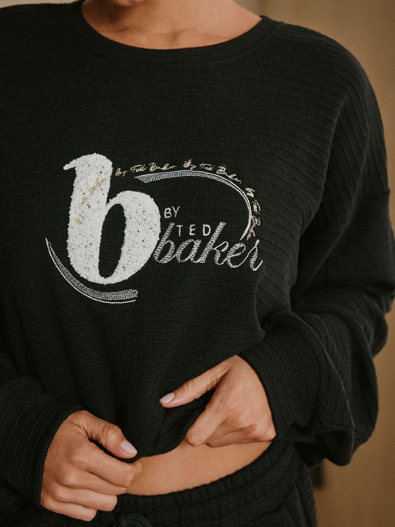 b-by-ted-baker-knit-crew-neck-lounge-top-blackoutfit