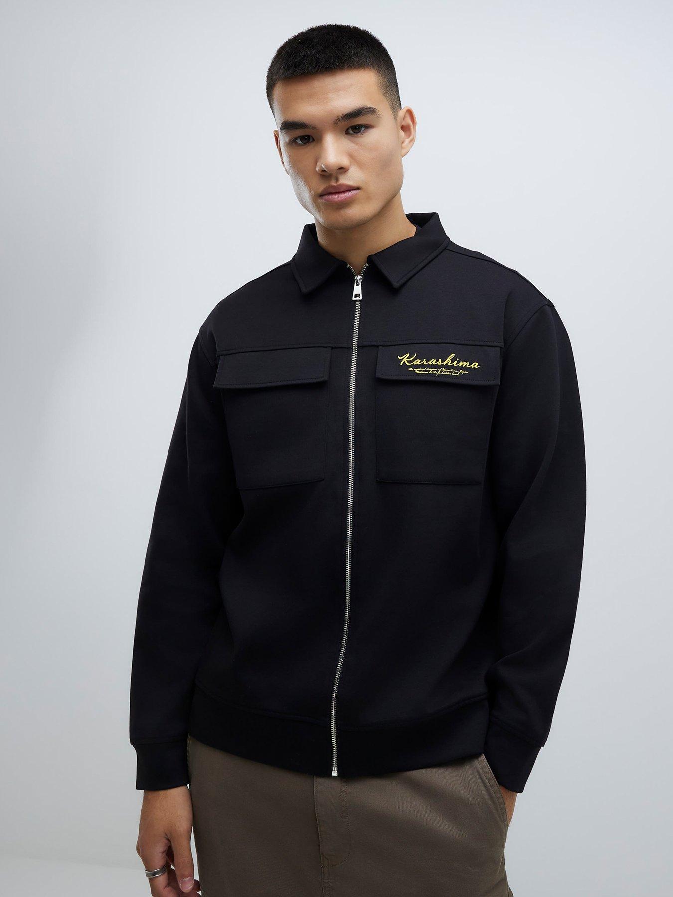 river-island-japanese-snake-shacket-blackstillFront