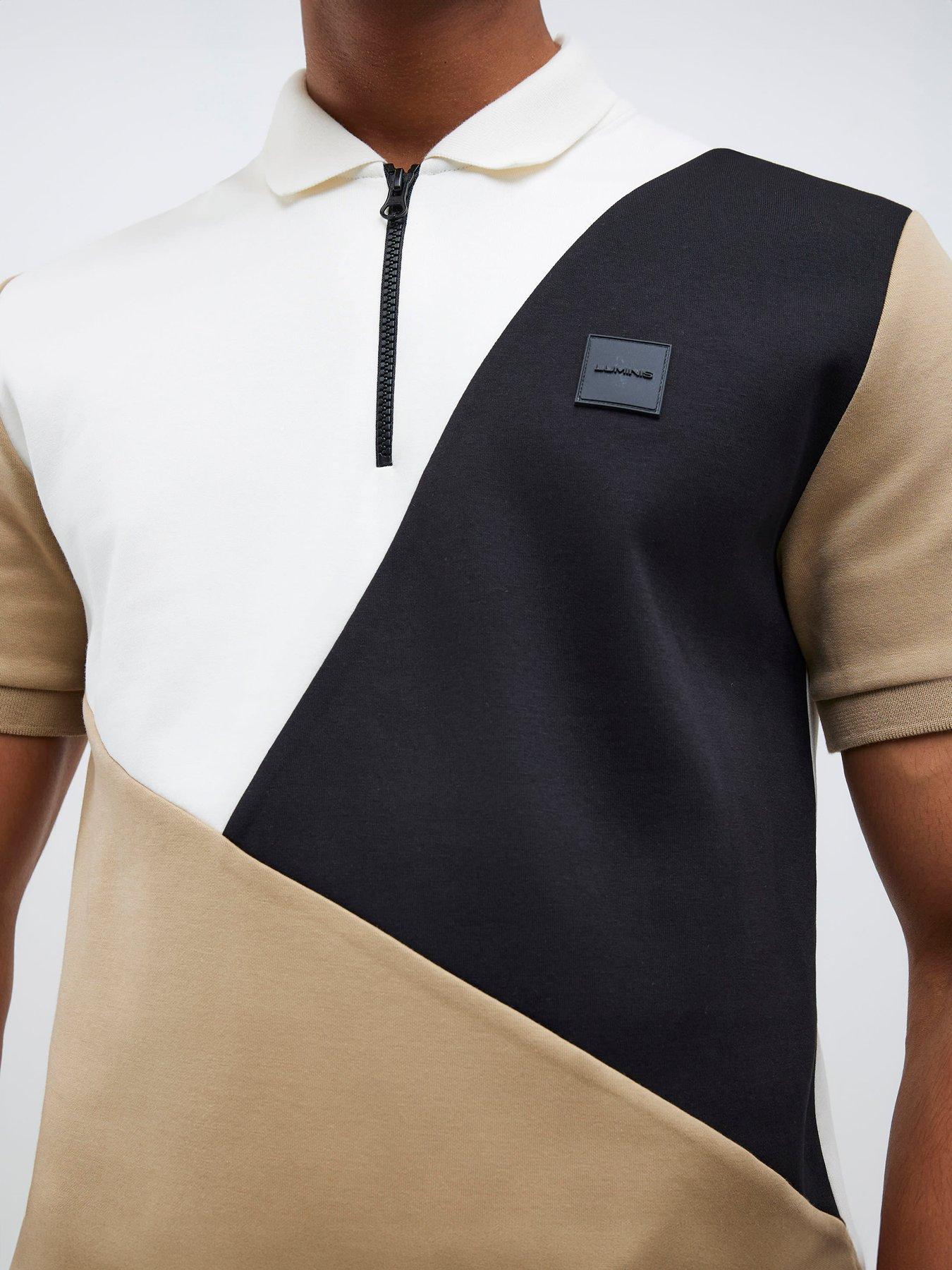 river-island-asymmetric-blocked-short-sleeve-polo-shirt-multioutfit