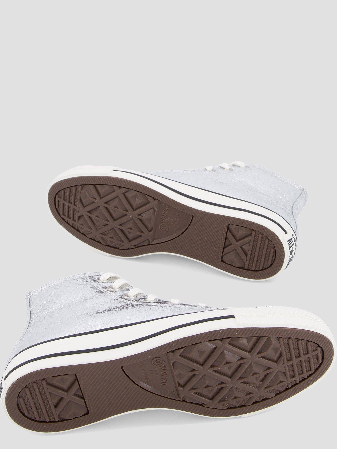 Image 4 of 7 of Converse Womens Chuck Taylor Hi All Star - Silver