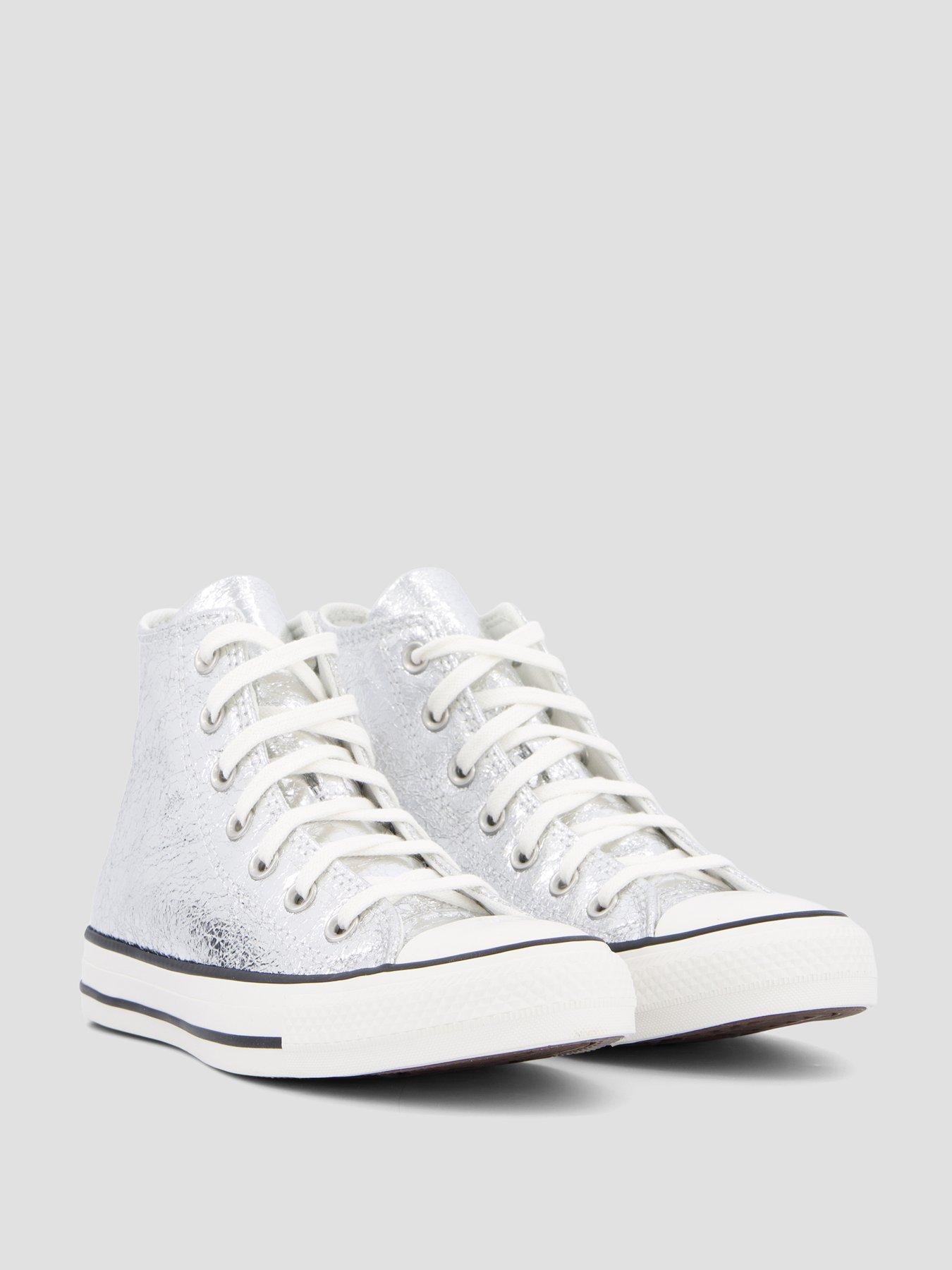 Image 6 of 7 of Converse Womens Chuck Taylor Hi All Star - Silver